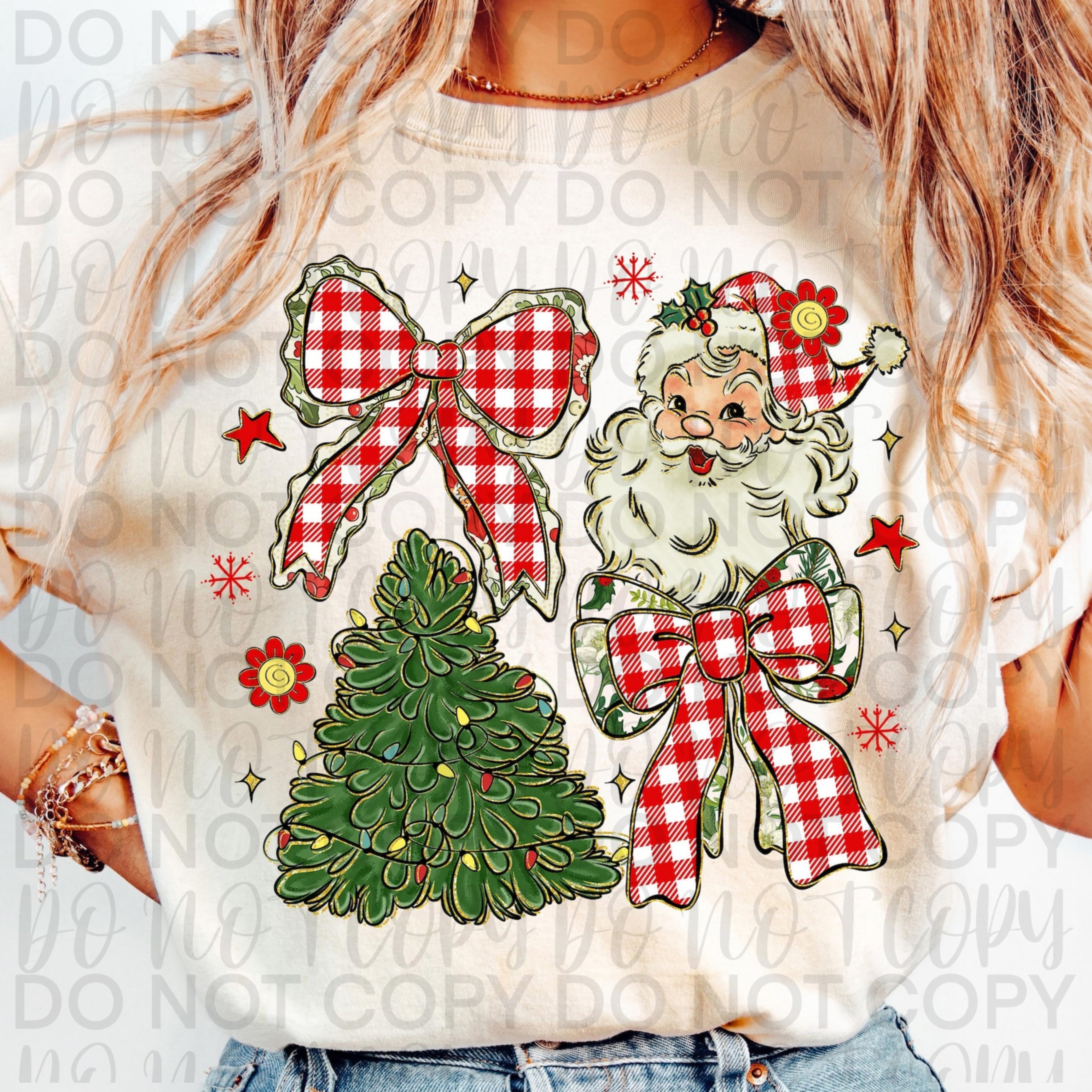 Classic Christmas Coquette PNG