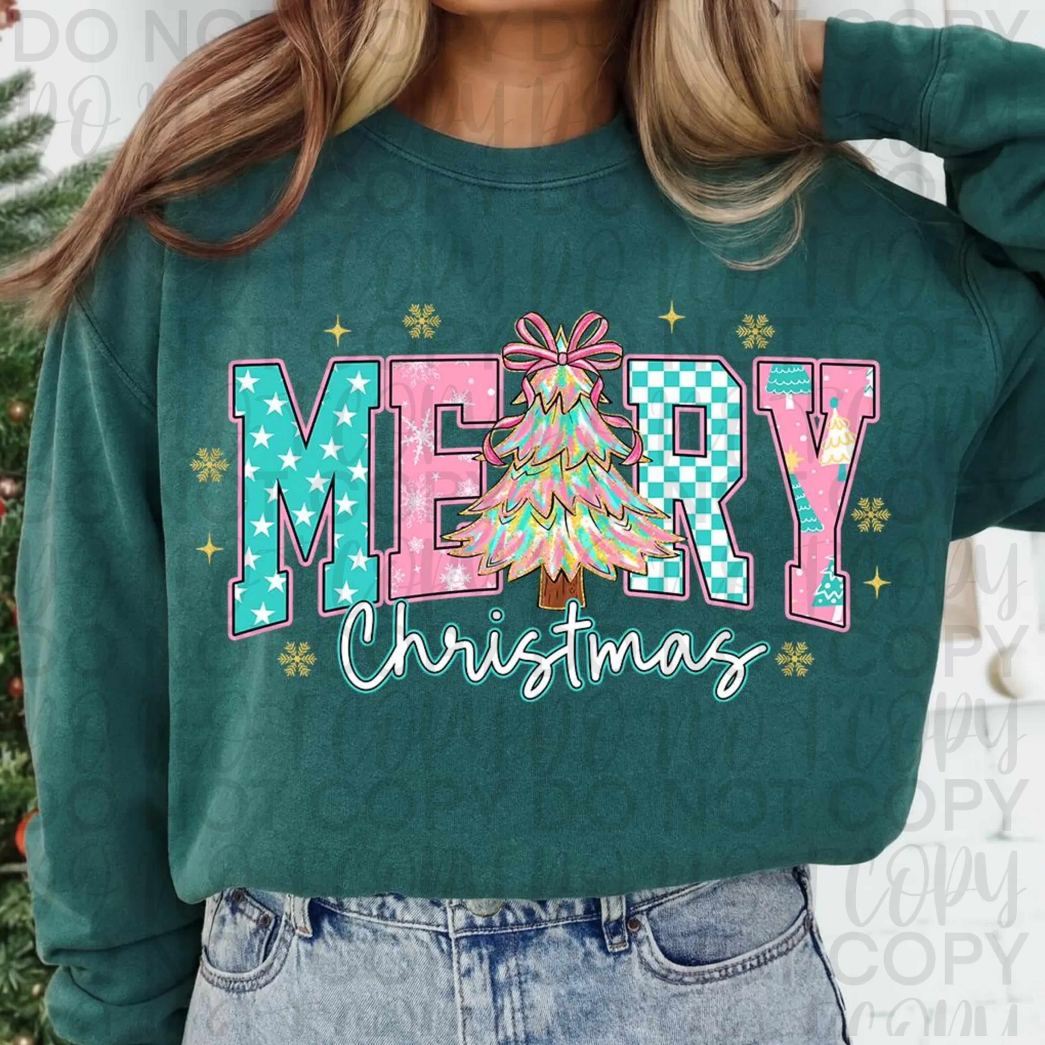 Preppy Merry Christmas PNG
