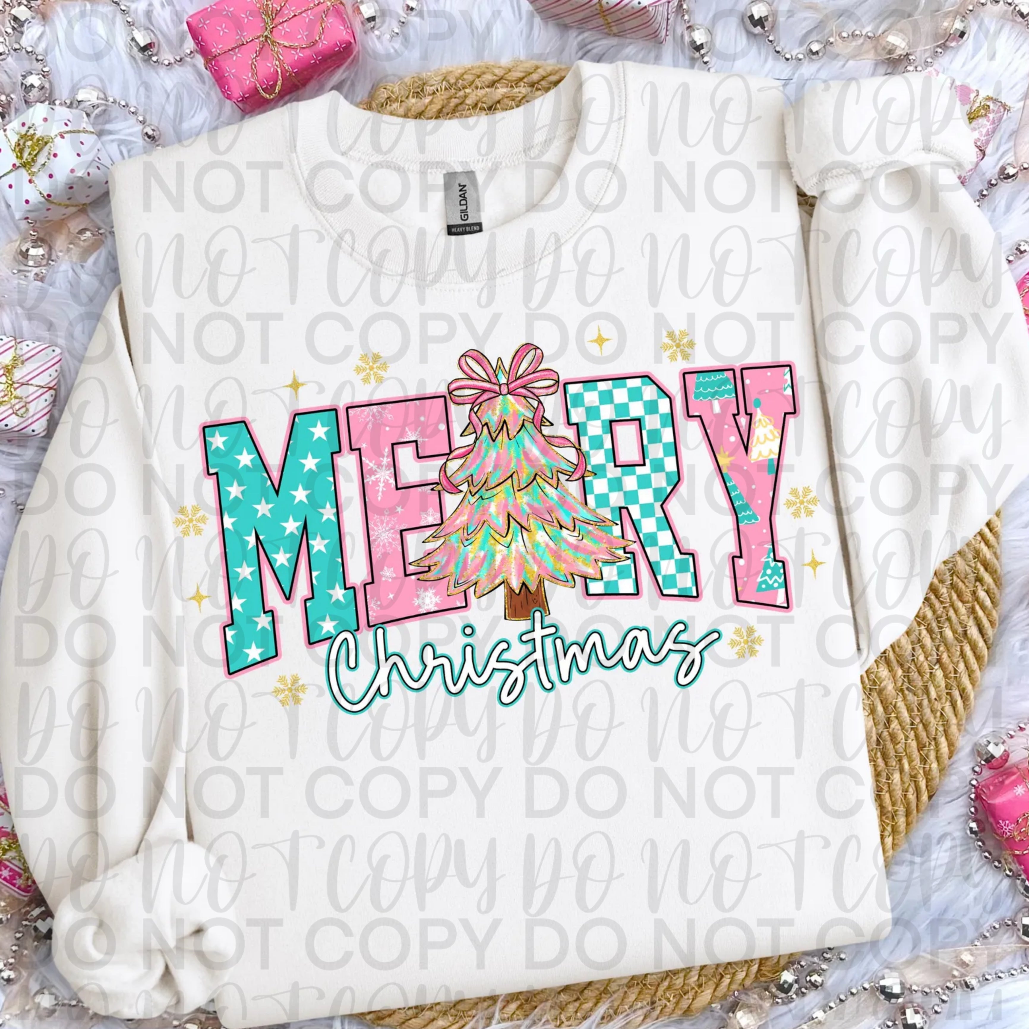 Preppy Merry Christmas PNG