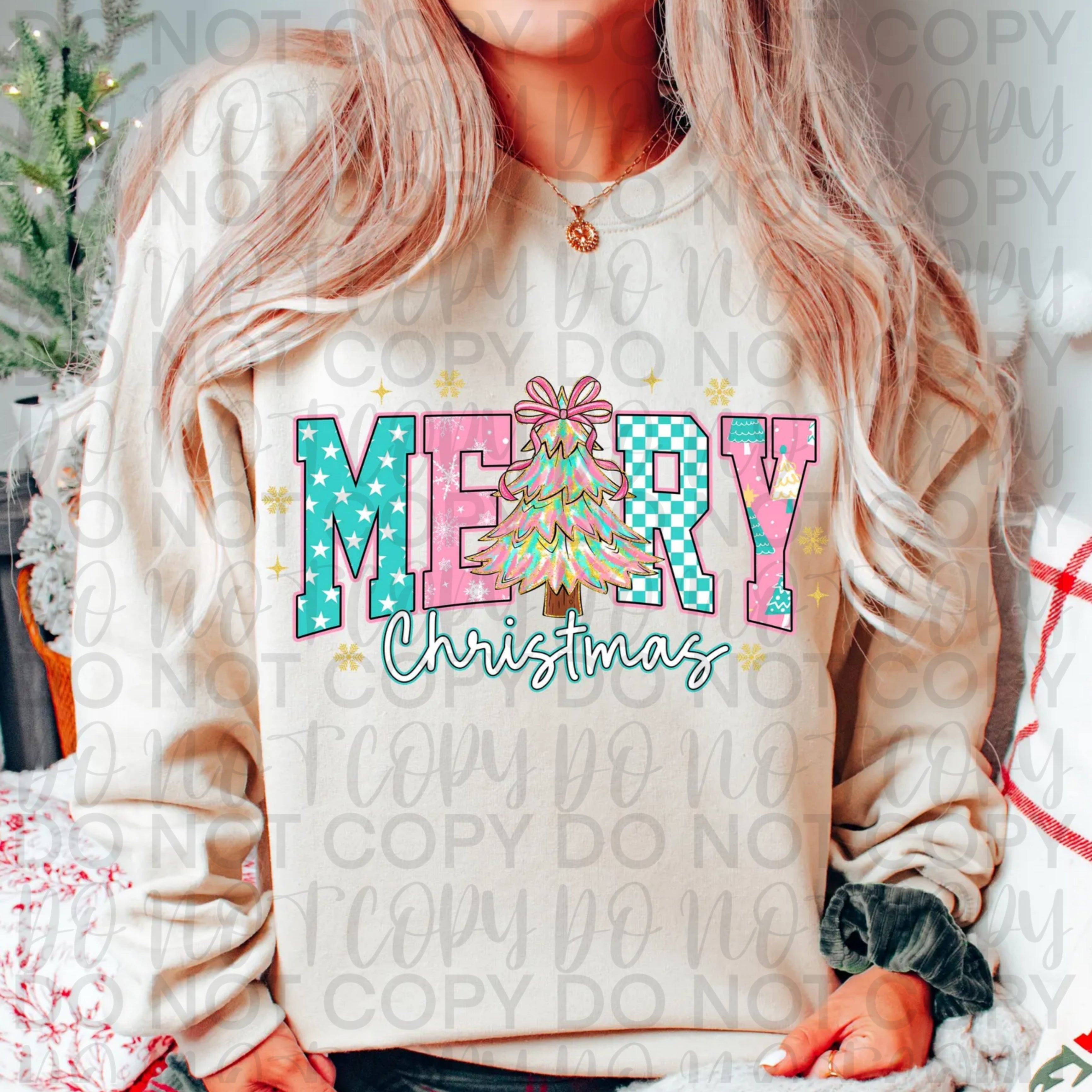 Preppy Merry Christmas PNG