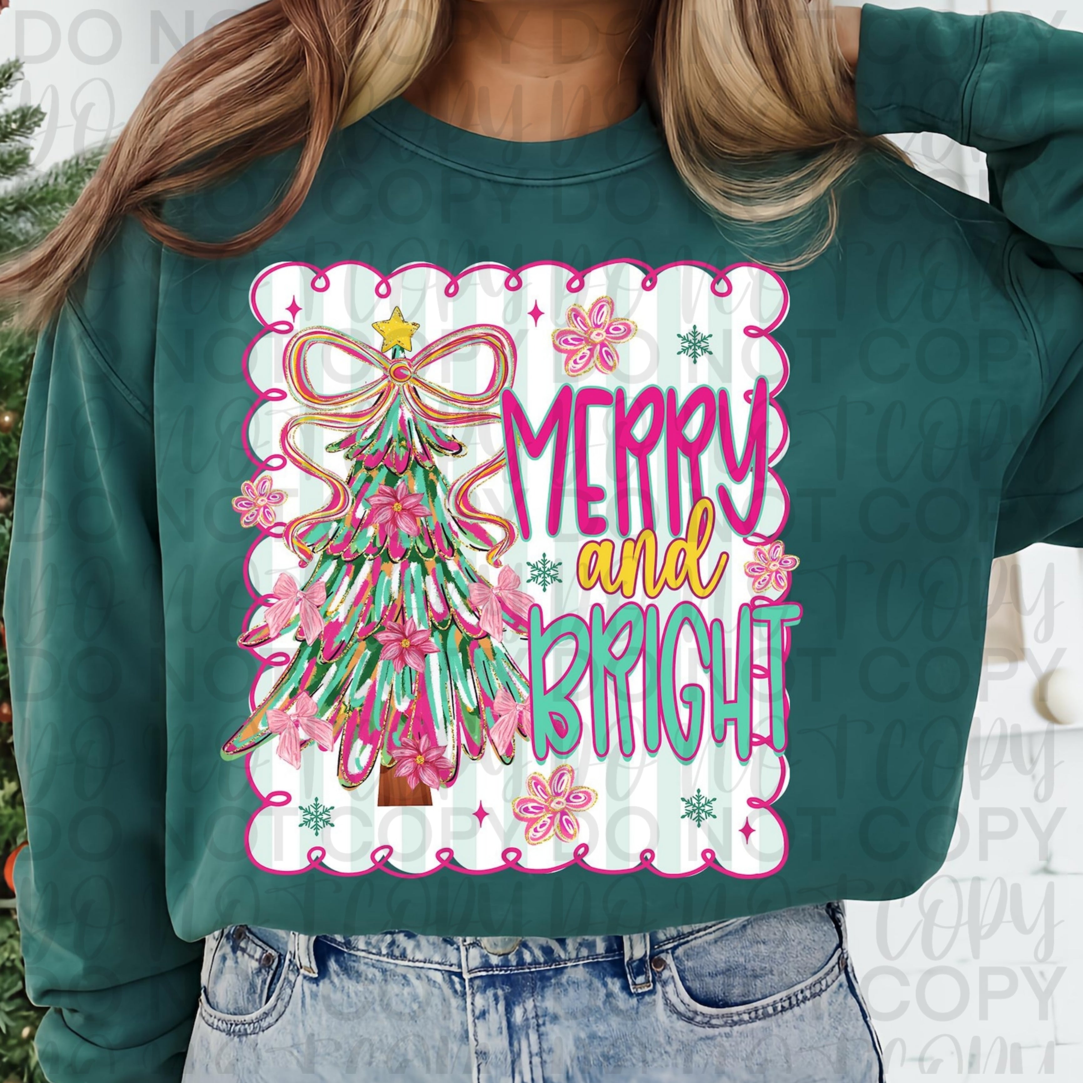 Merry And Bright Panel PNG