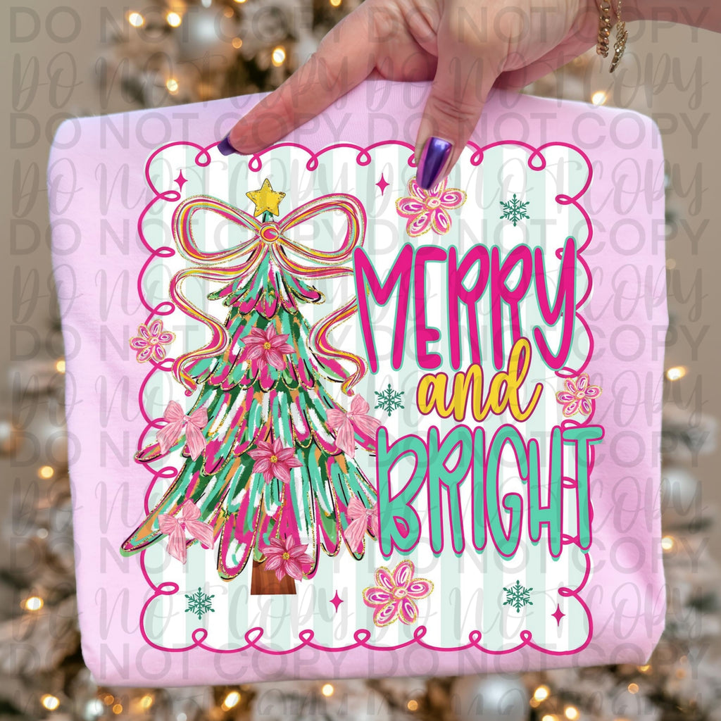 Merry And Bright Panel PNG