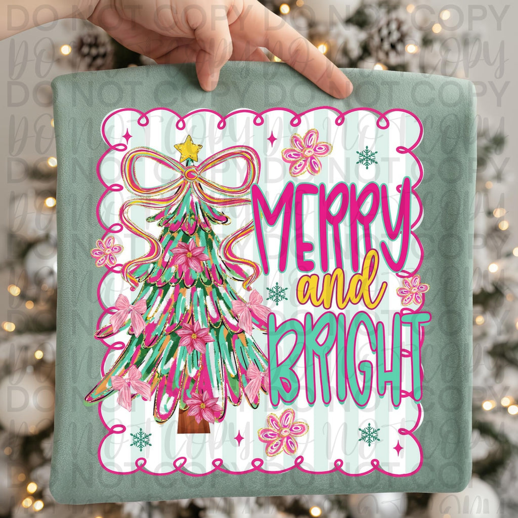 Merry And Bright Panel PNG