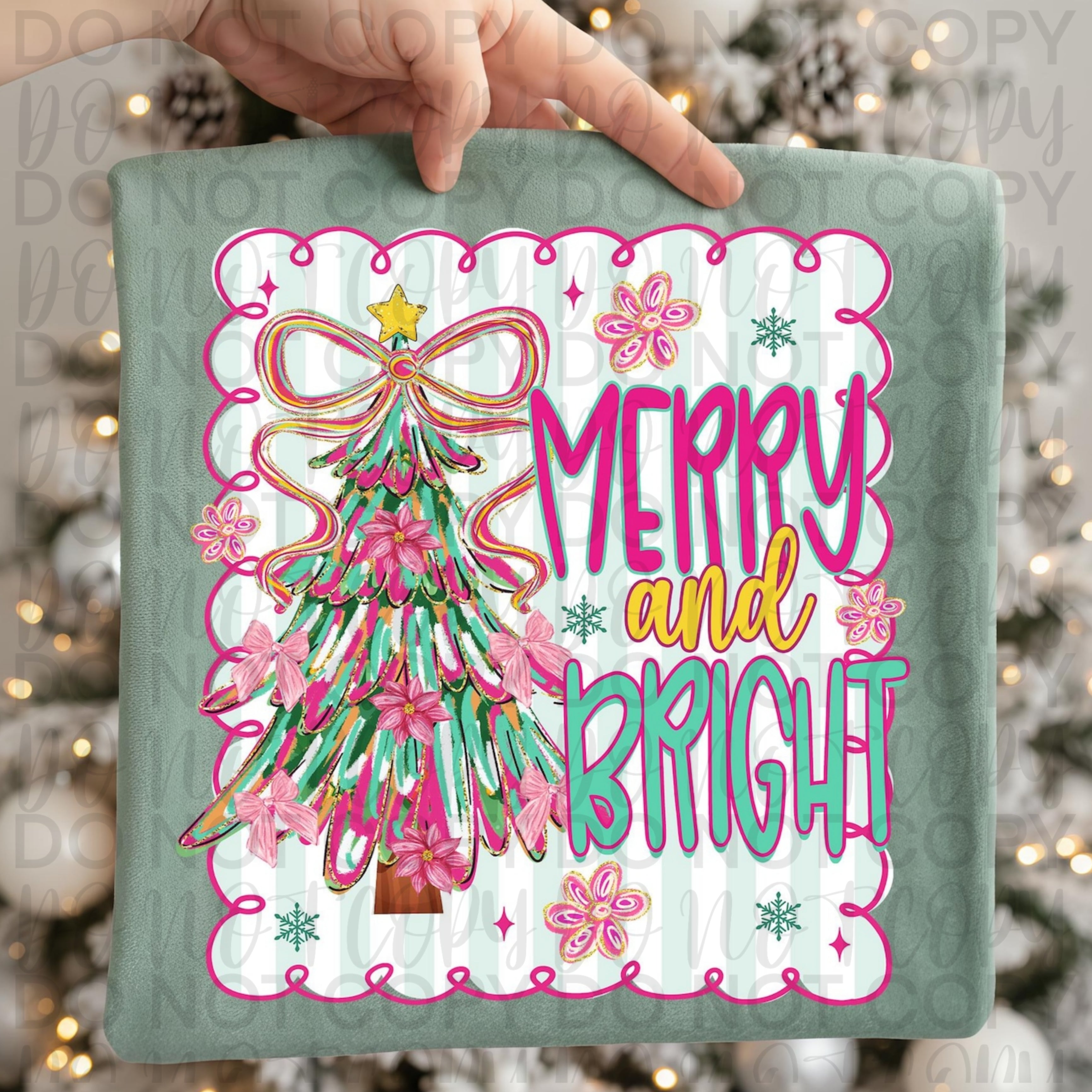 Merry And Bright Panel PNG