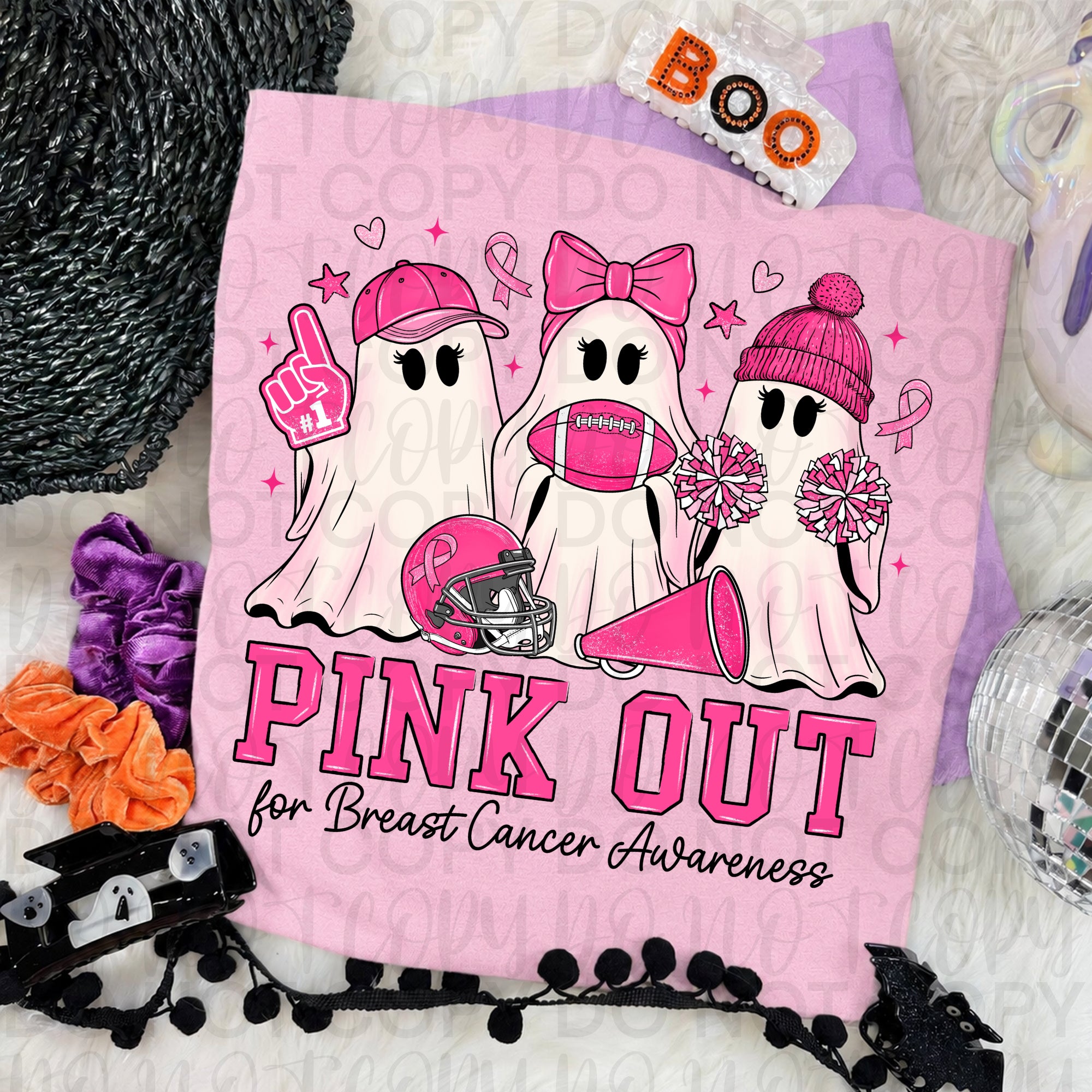 Pink Out Ghosts PNG