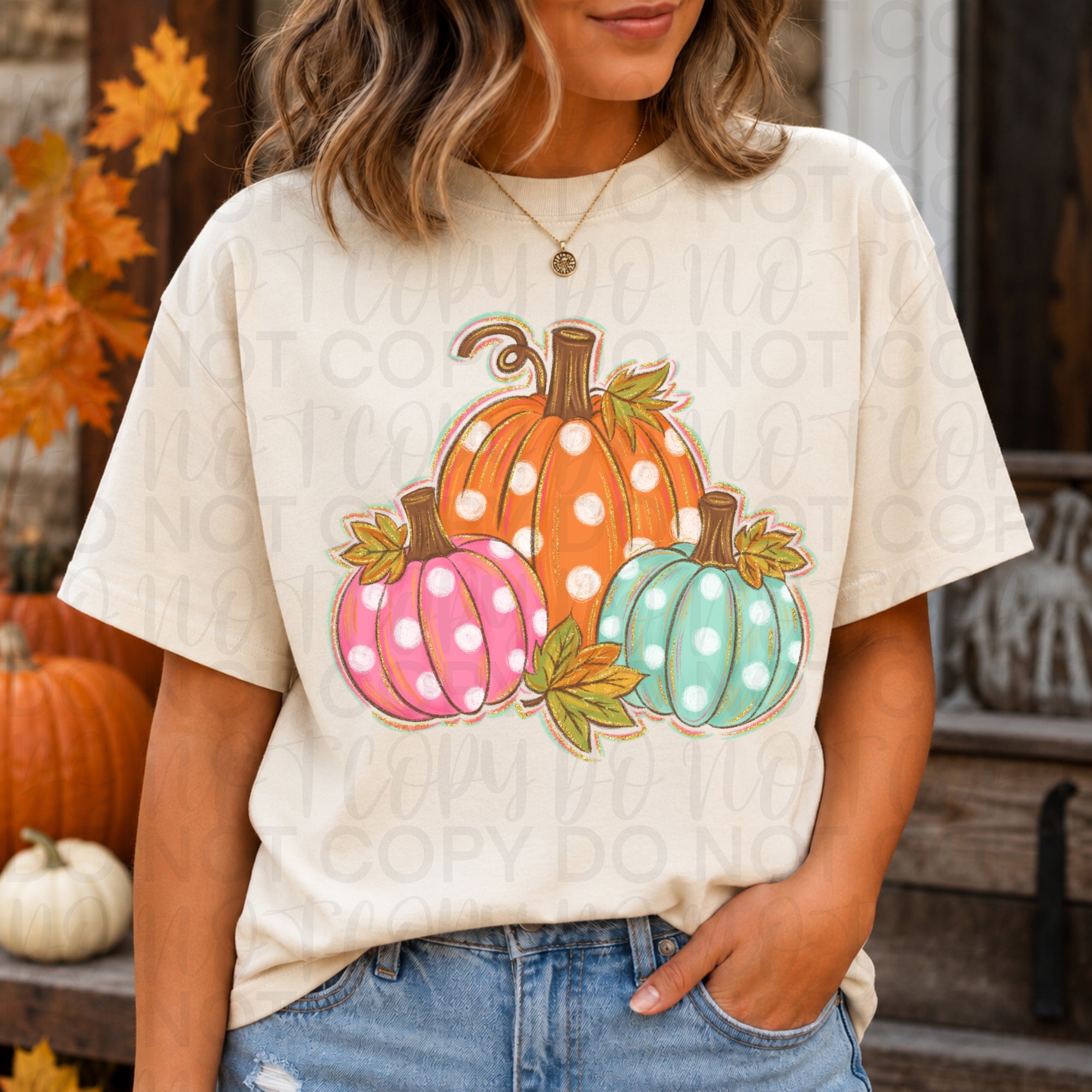 Polka Dot Pumpkins PNG