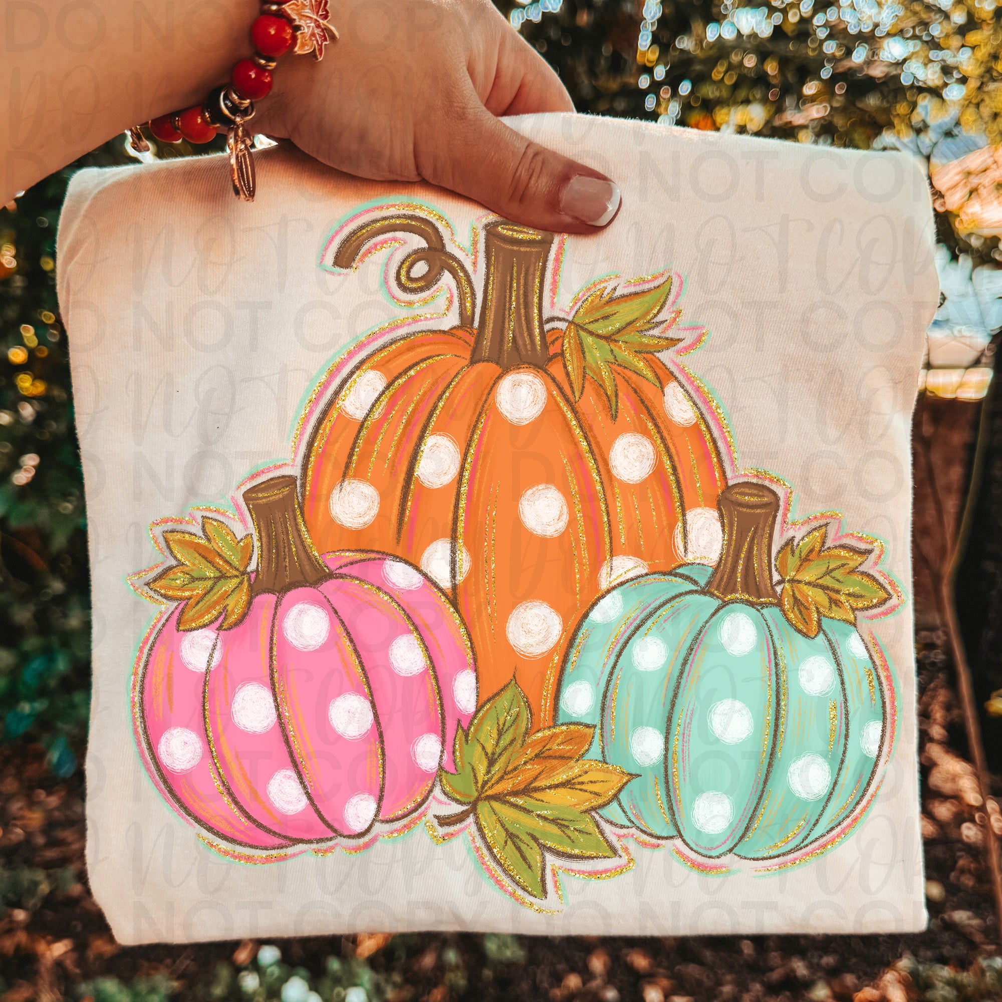 Polka Dot Pumpkins PNG
