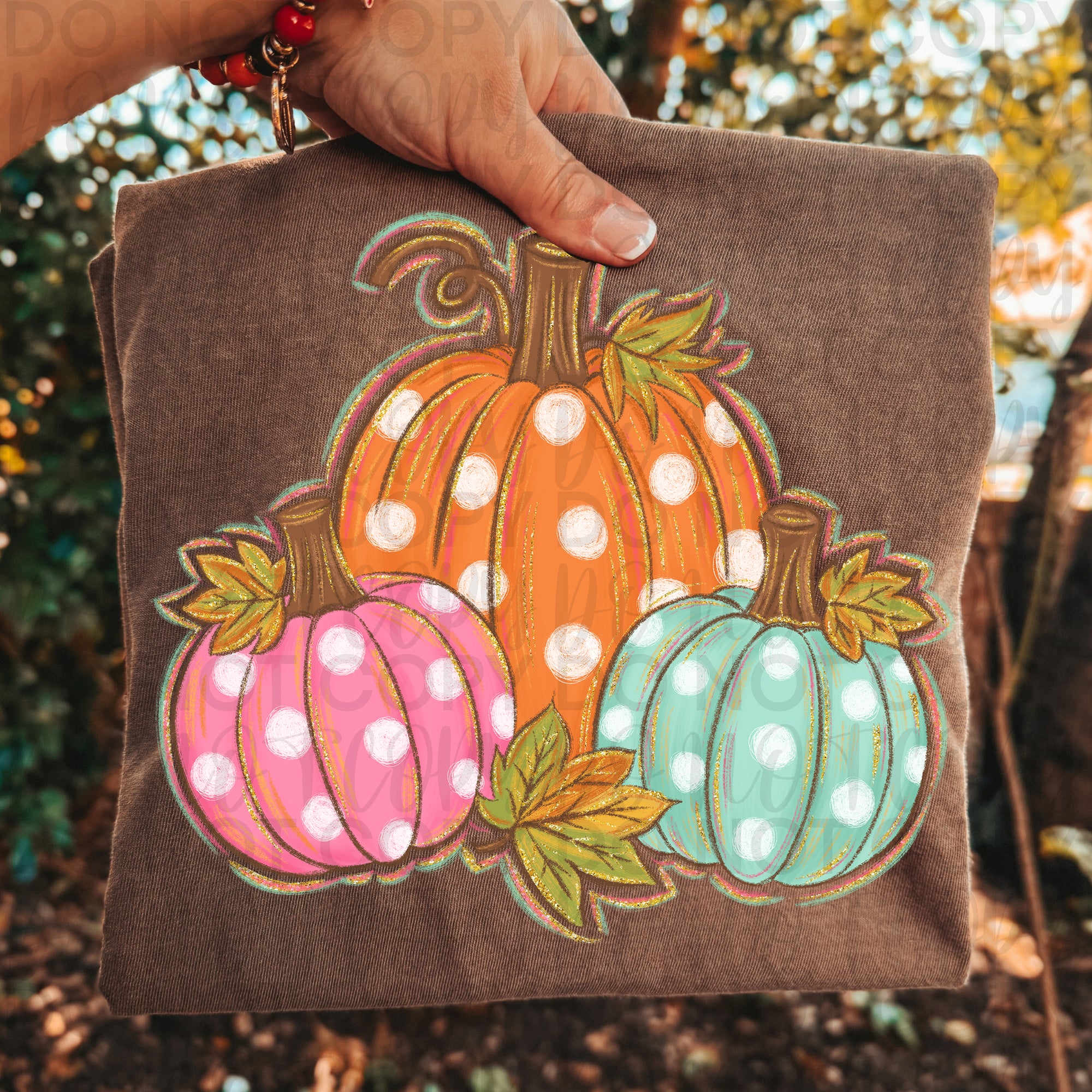 Polka Dot Pumpkins PNG
