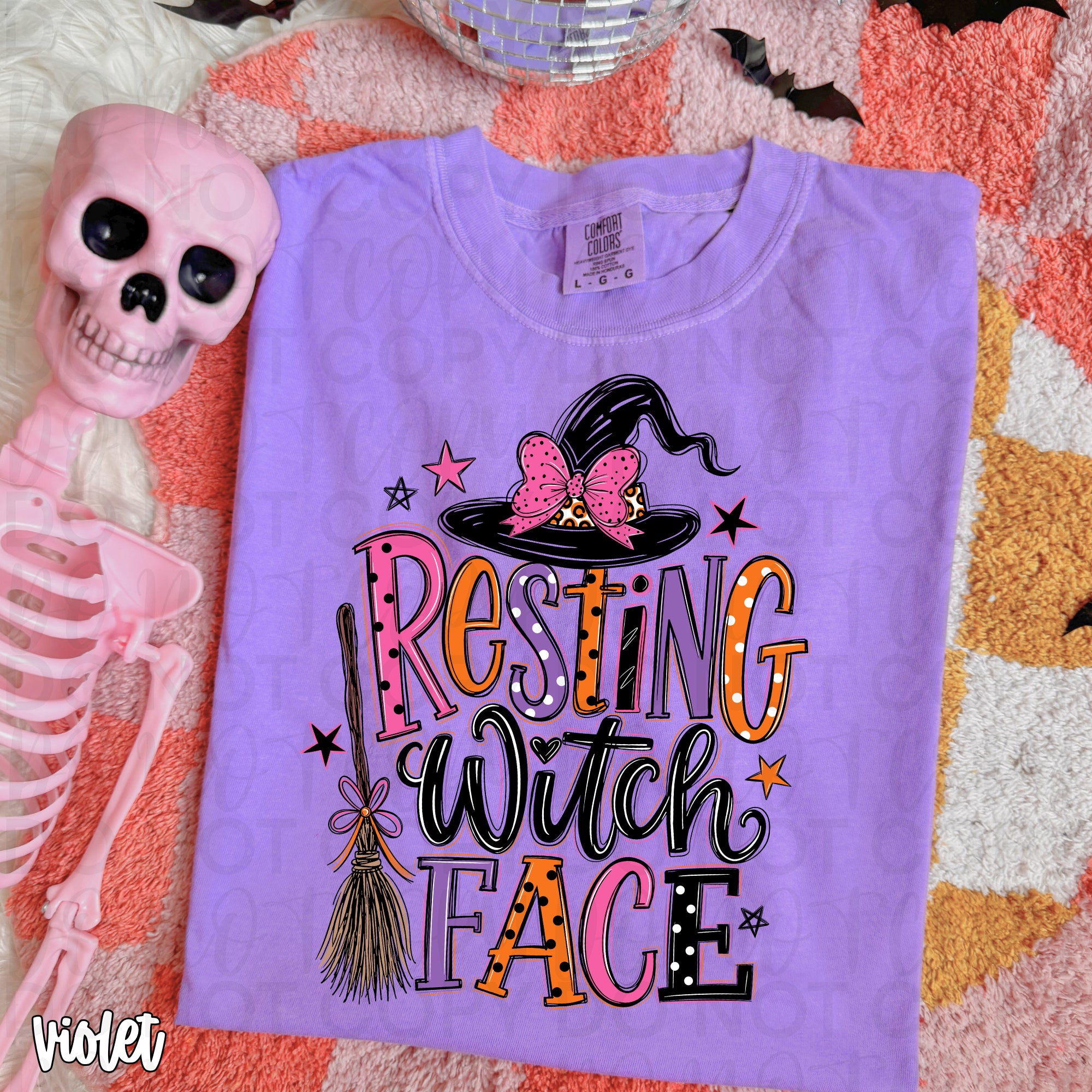 Resting Witch Face PNG