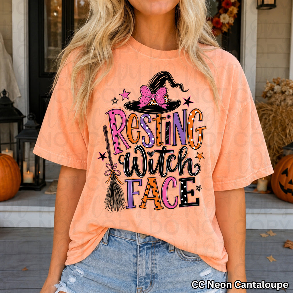 Resting Witch Face PNG