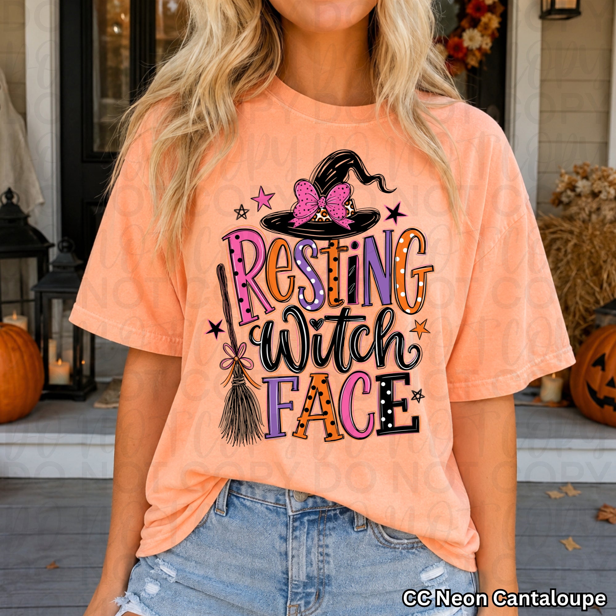 Resting Witch Face PNG