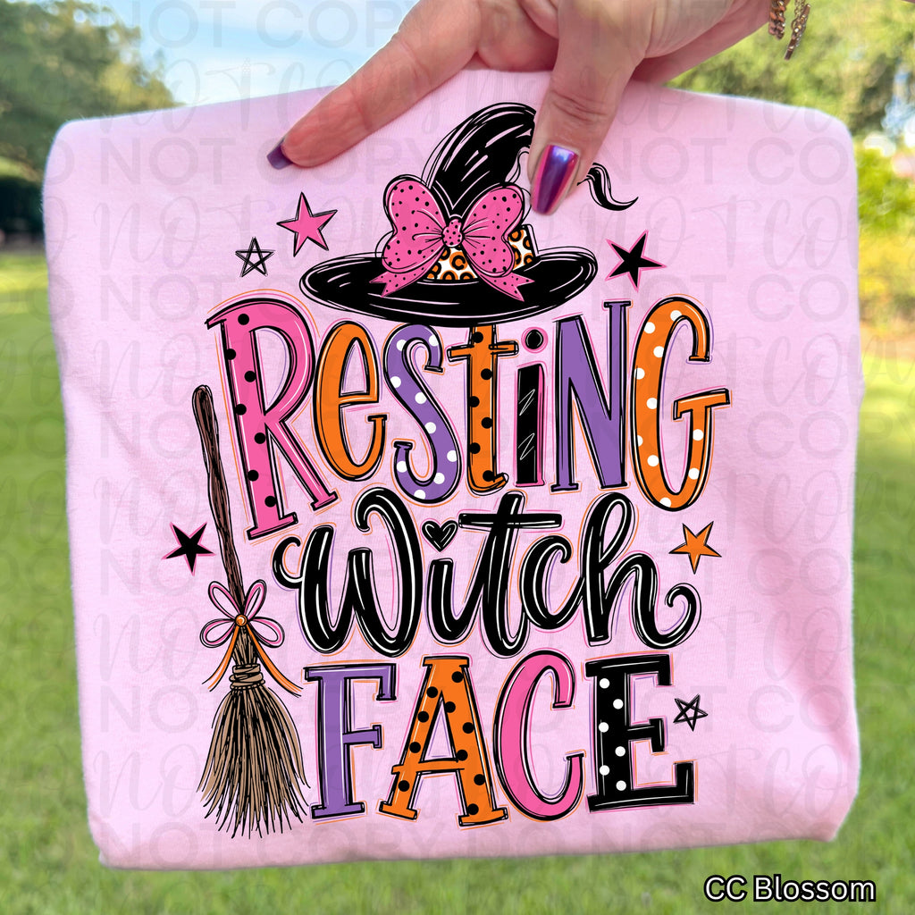 Resting Witch Face PNG