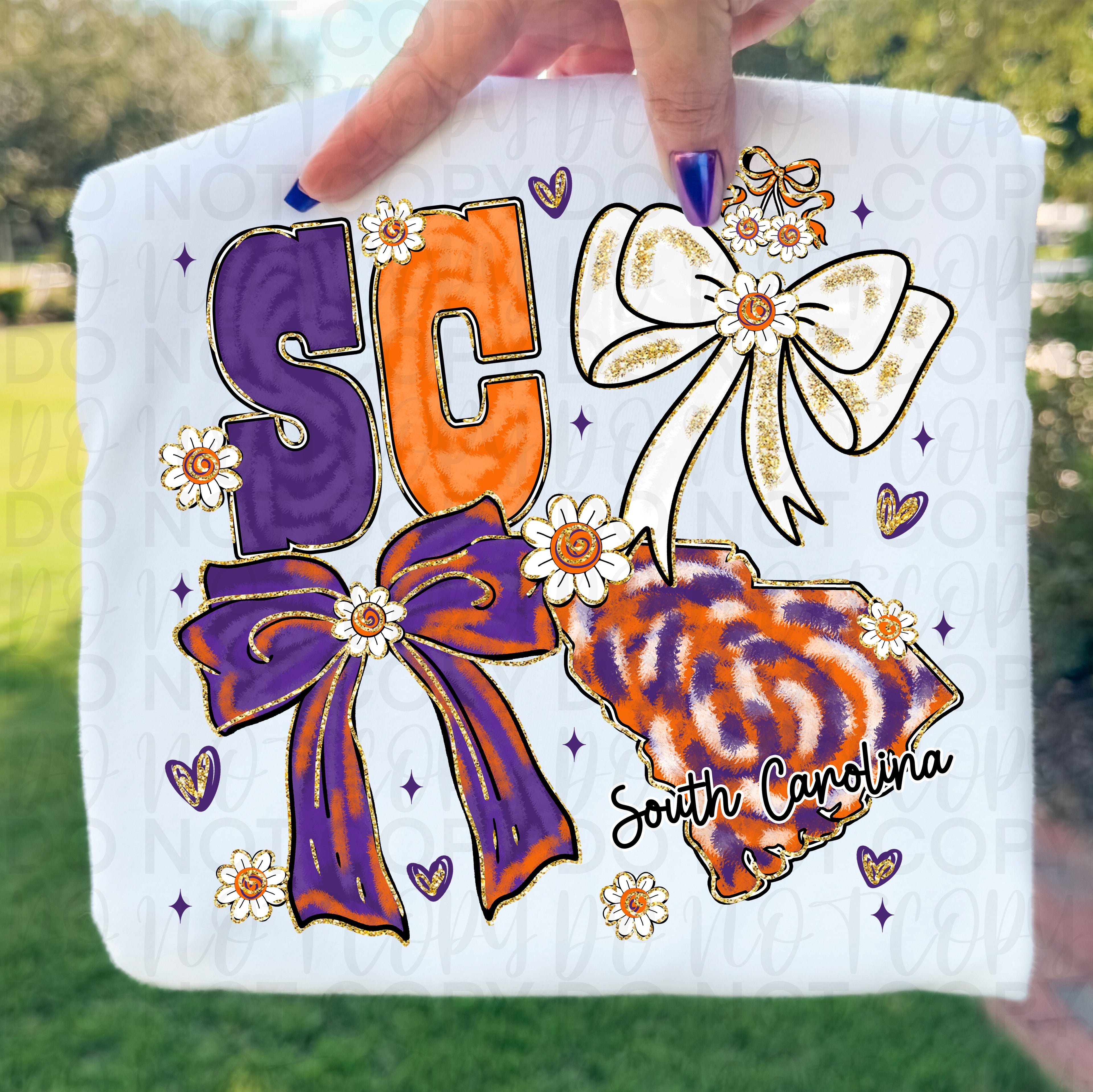 South Carolina Coquette Purple Orange