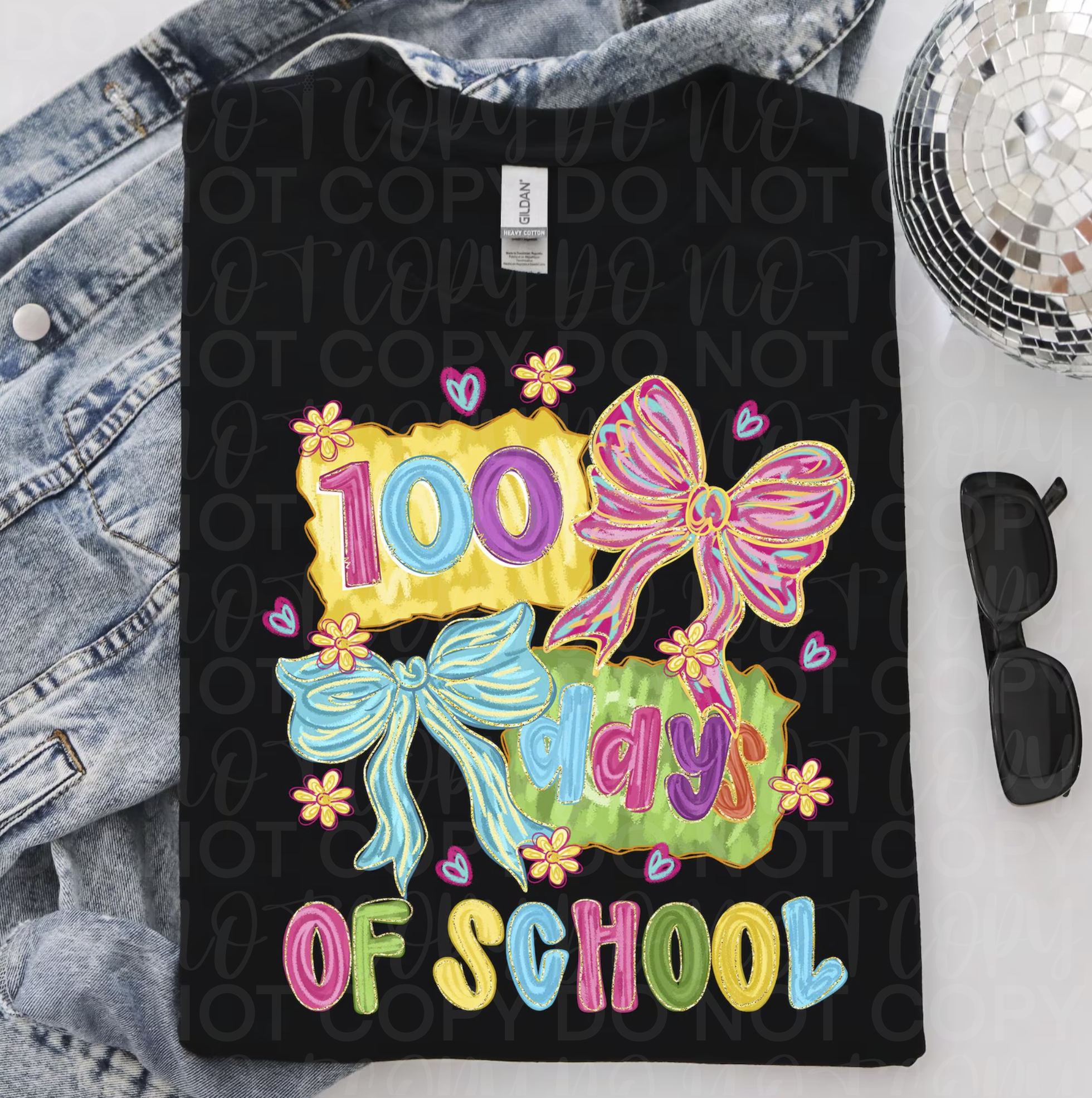 100 Days of School Brushstroke Coquette PNG