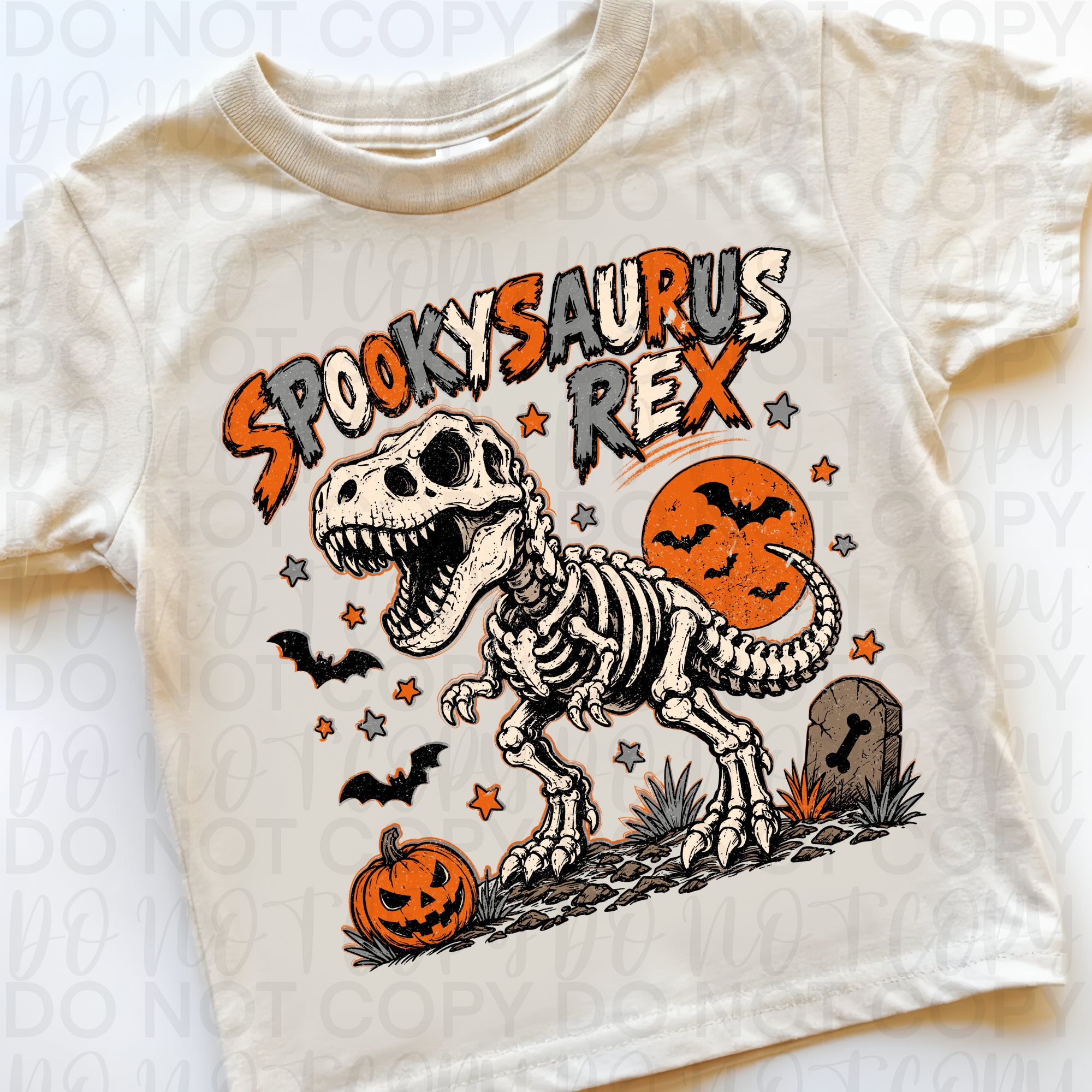 Spookysaurus Rex Boy Halloween PNG