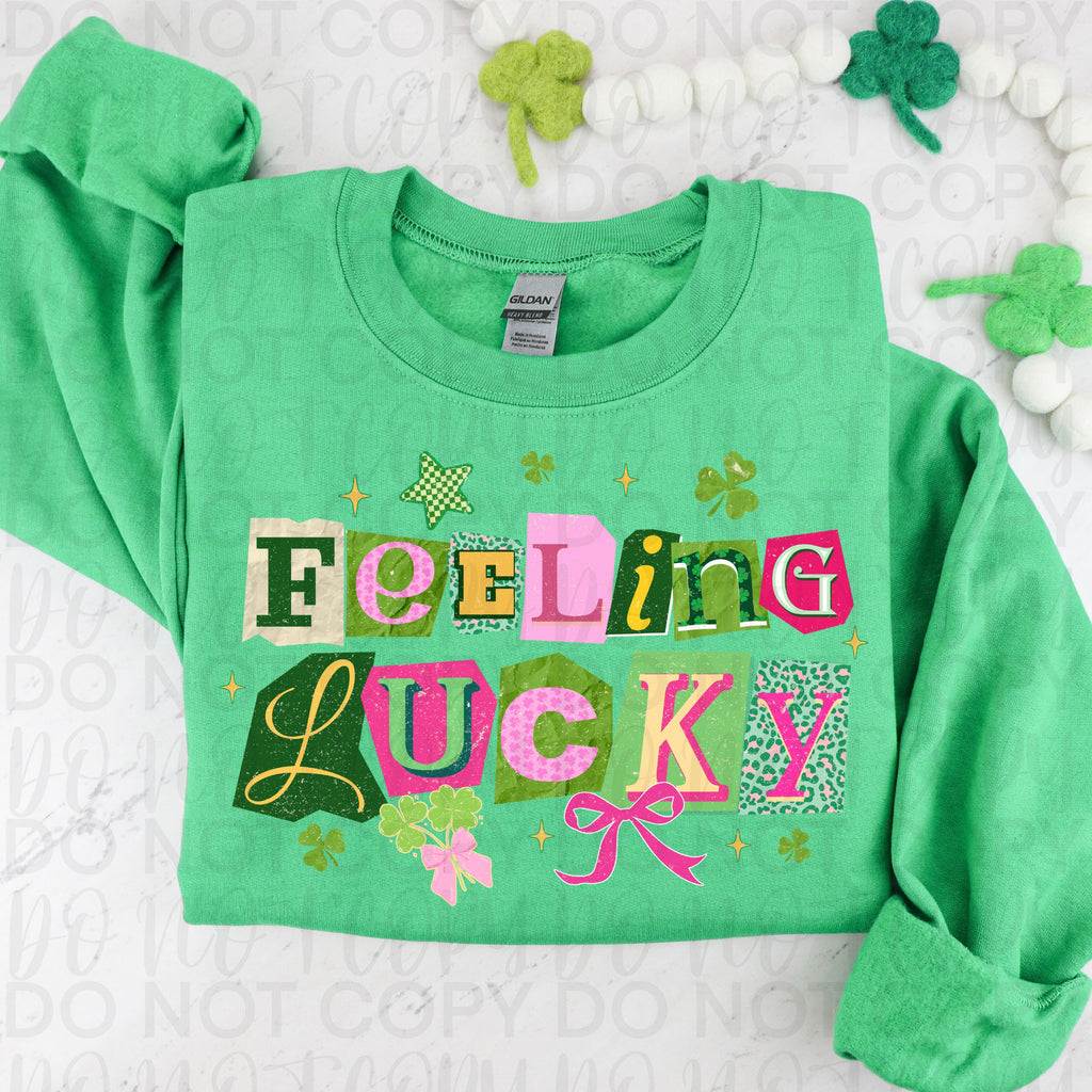 Feeling Lucky Retro St Patricks PNG