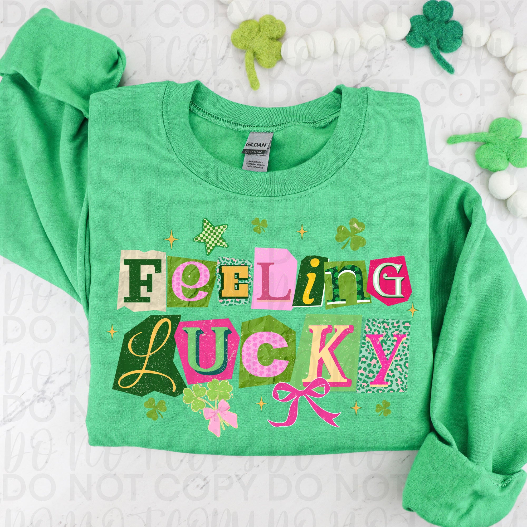Feeling Lucky Retro St Patricks PNG
