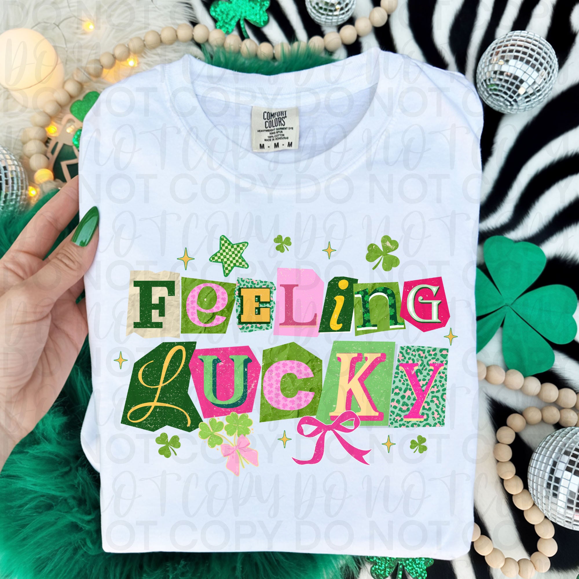 Feeling Lucky Retro St Patricks PNG