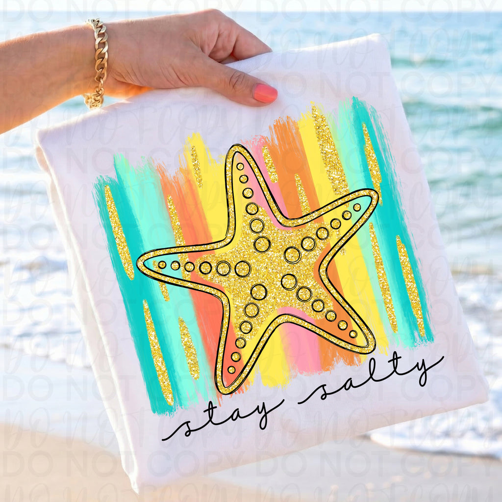 Stay Salty Summer Starfish PNG