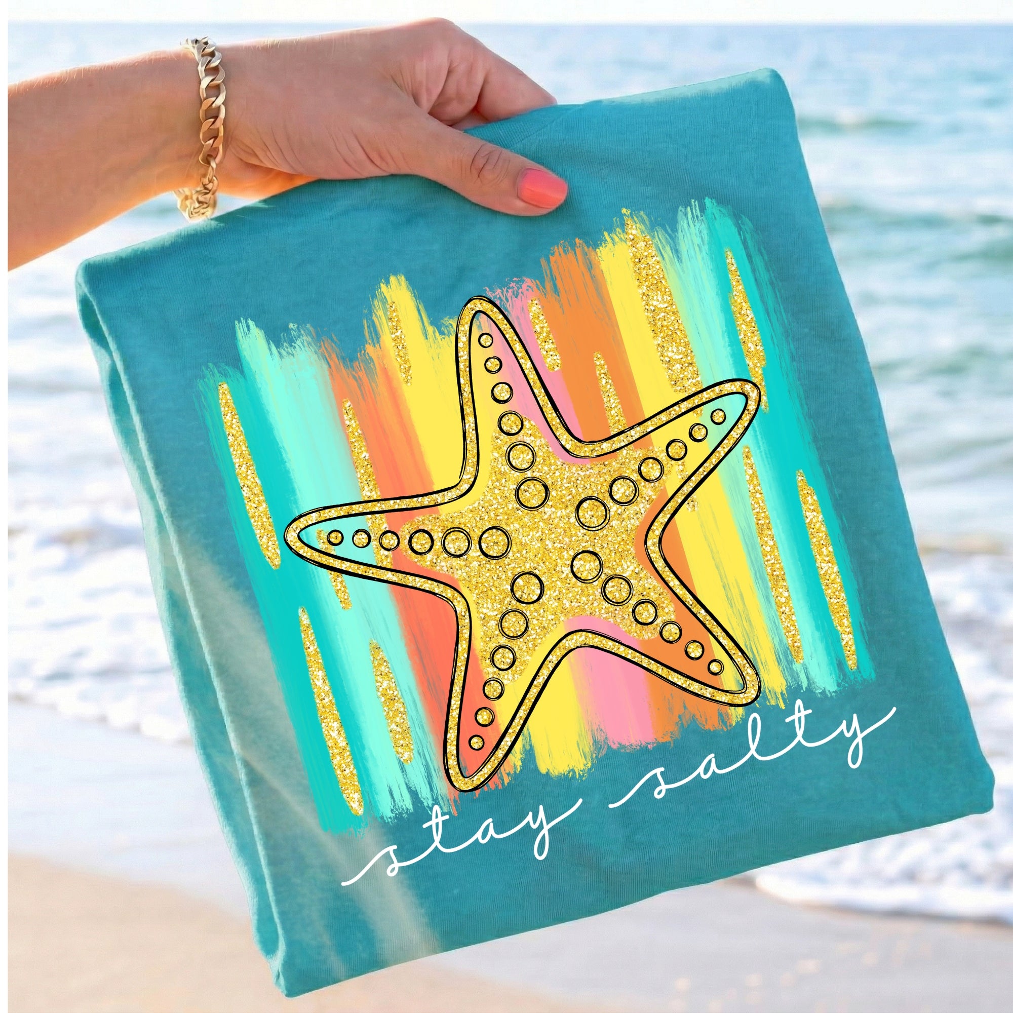Stay Salty Summer Starfish PNG