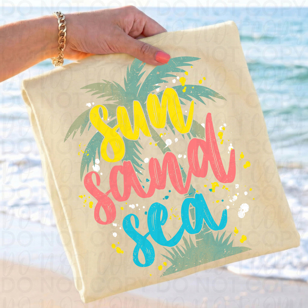 Sun Sand Sea Beach PNG