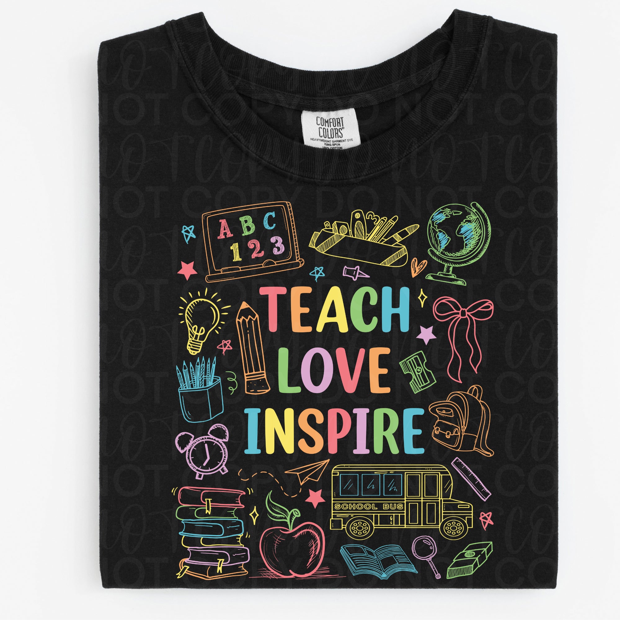 Teach Love Inspire Teacher PNG