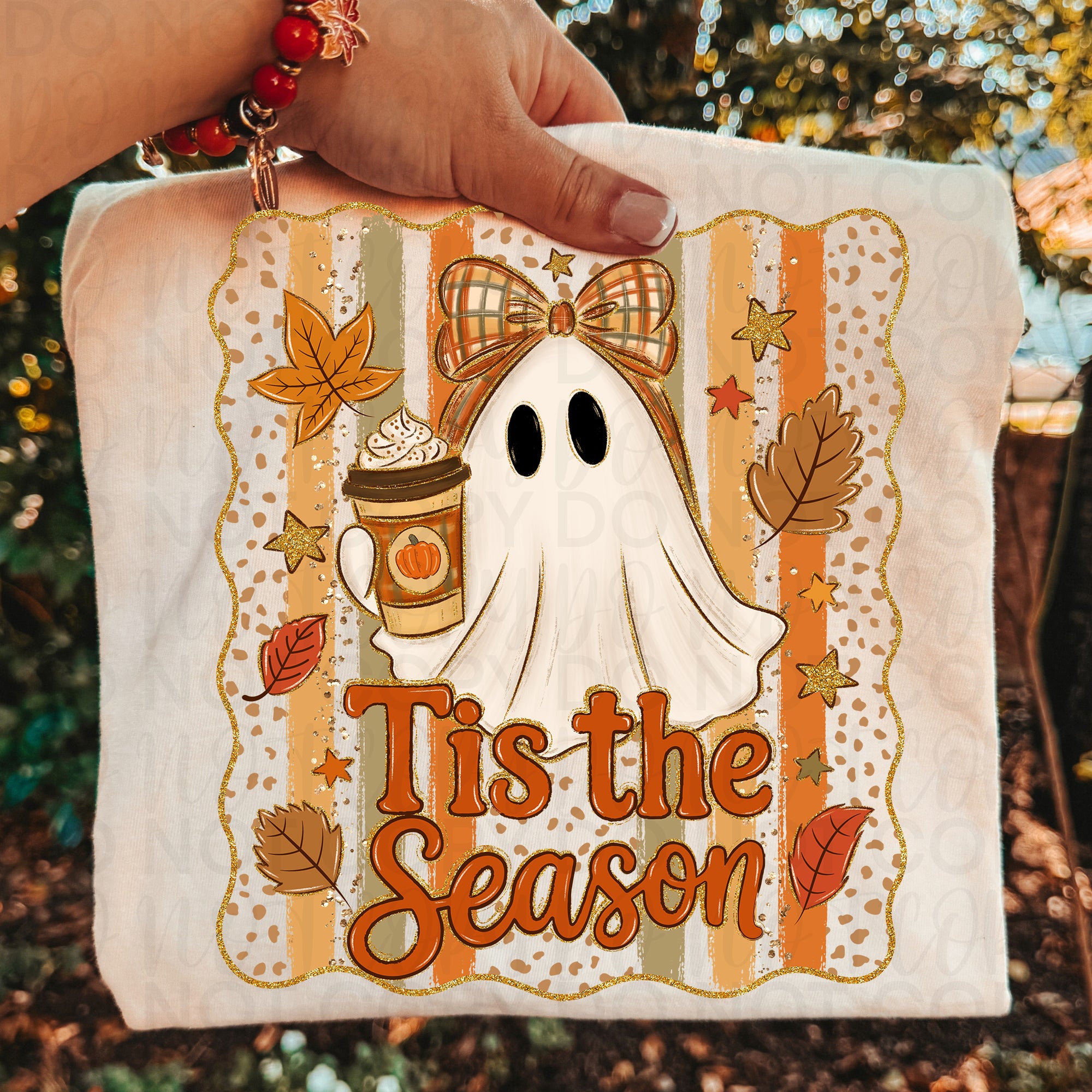 Tis the Season Coffee Ghost PNG