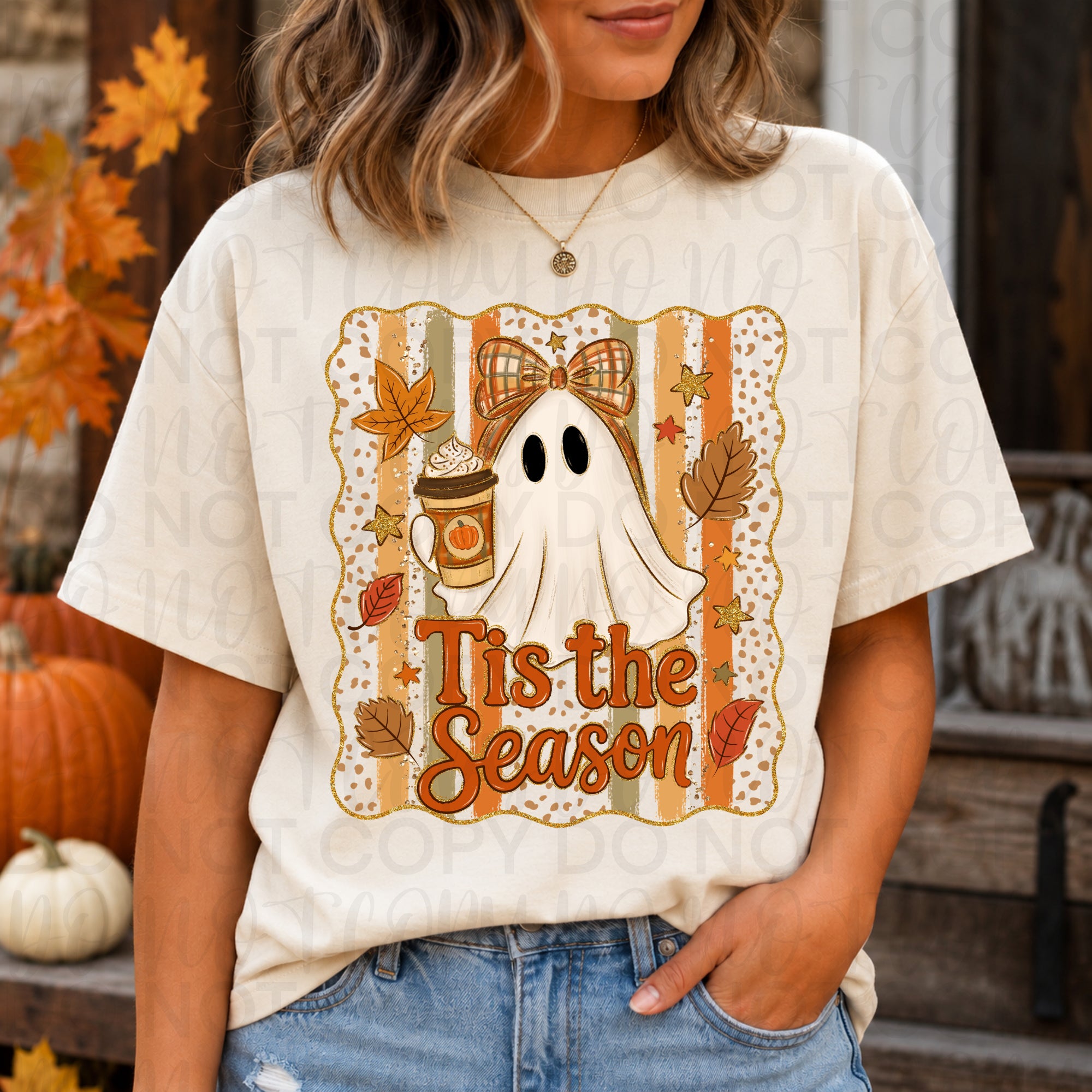 Tis the Season Coffee Ghost PNG