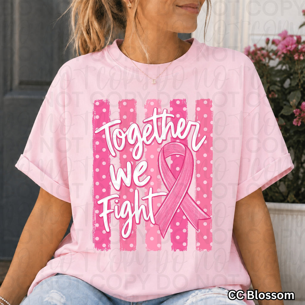 Together We Fight Breast Cancer Awareness PNG