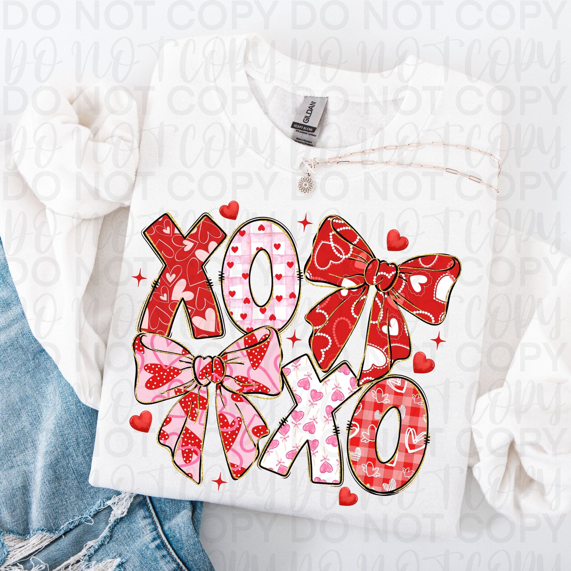XOXO Valentine Coquette PNG