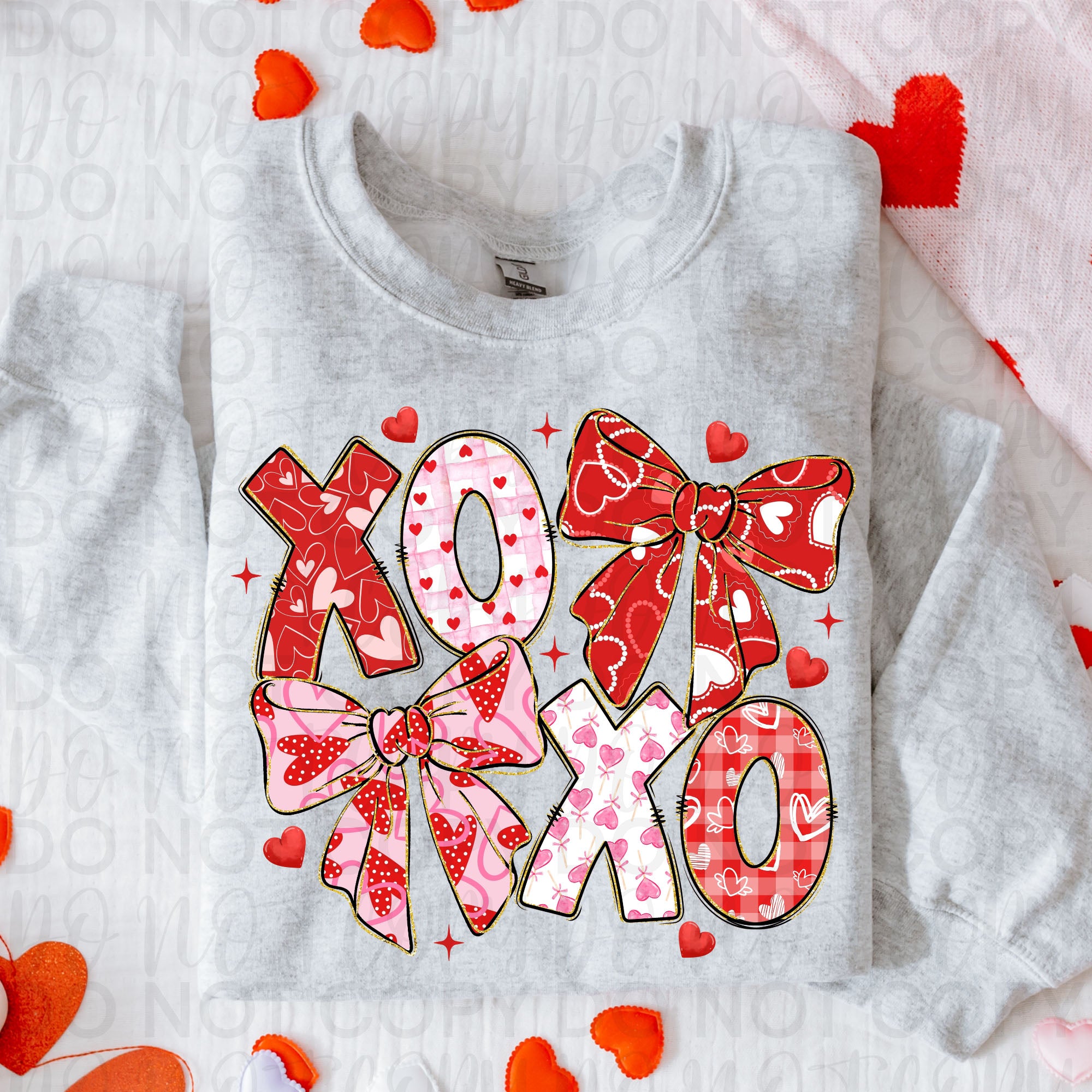 XOXO Valentine Coquette PNG