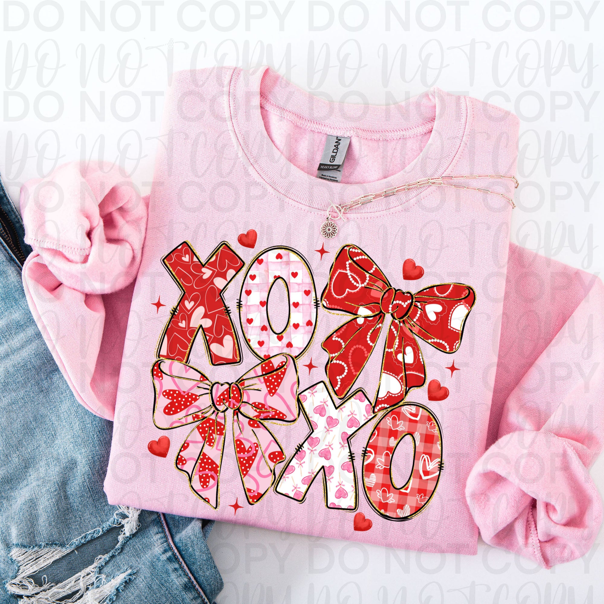 XOXO Valentine Coquette PNG