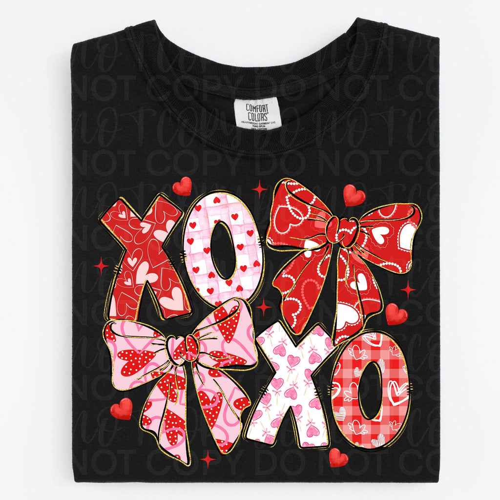 XOXO Valentine Coquette PNG