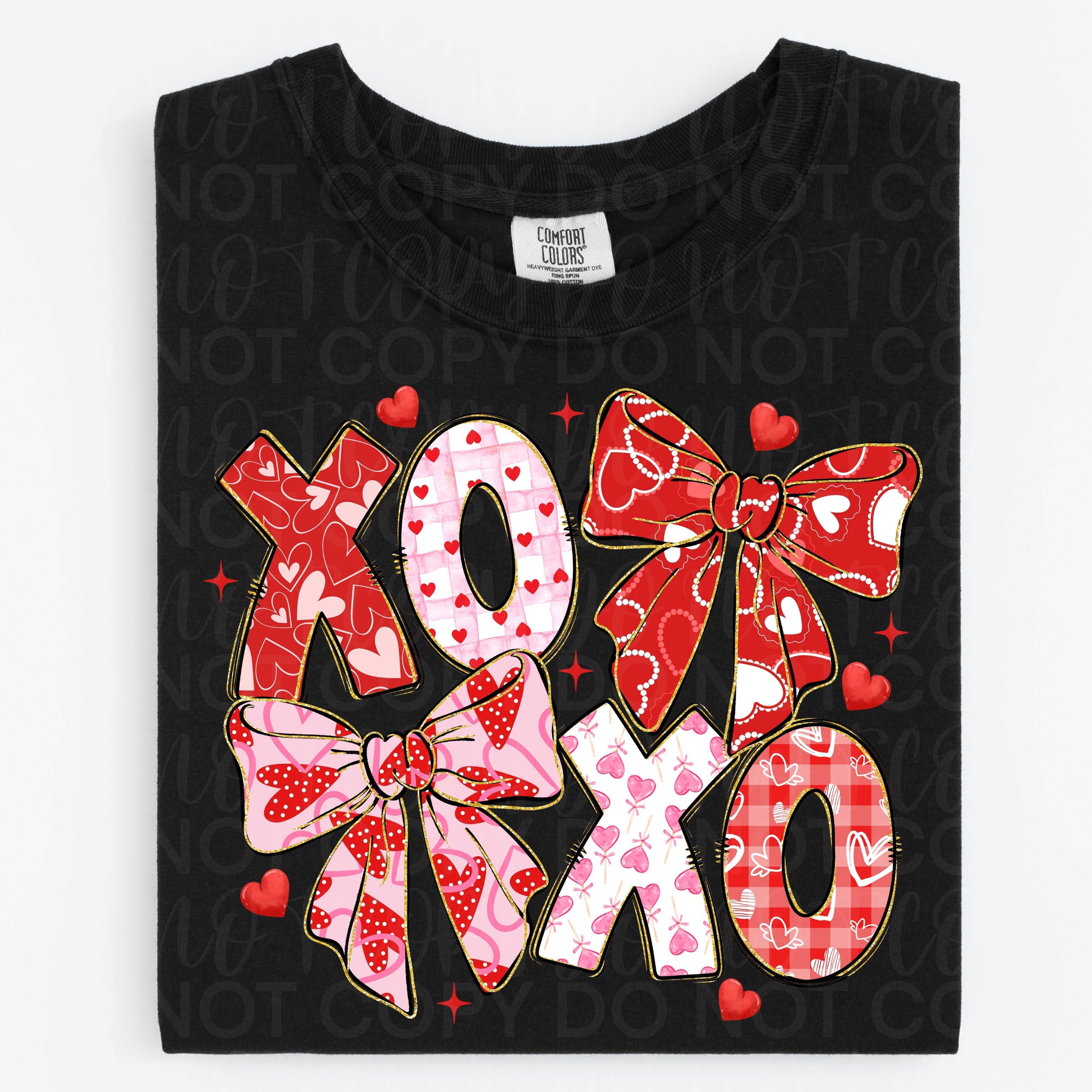 XOXO Valentine Coquette PNG