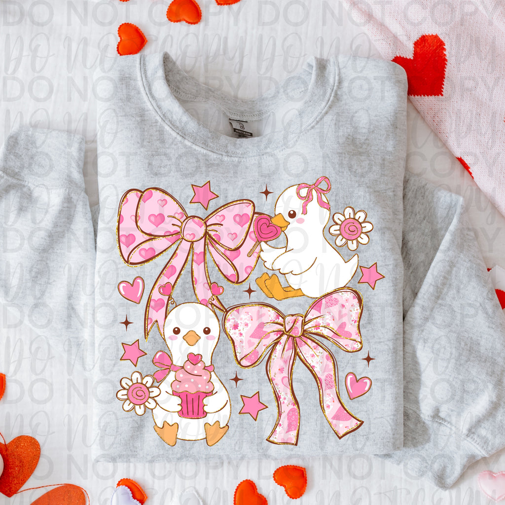 Goose Valentine Coquette PNG