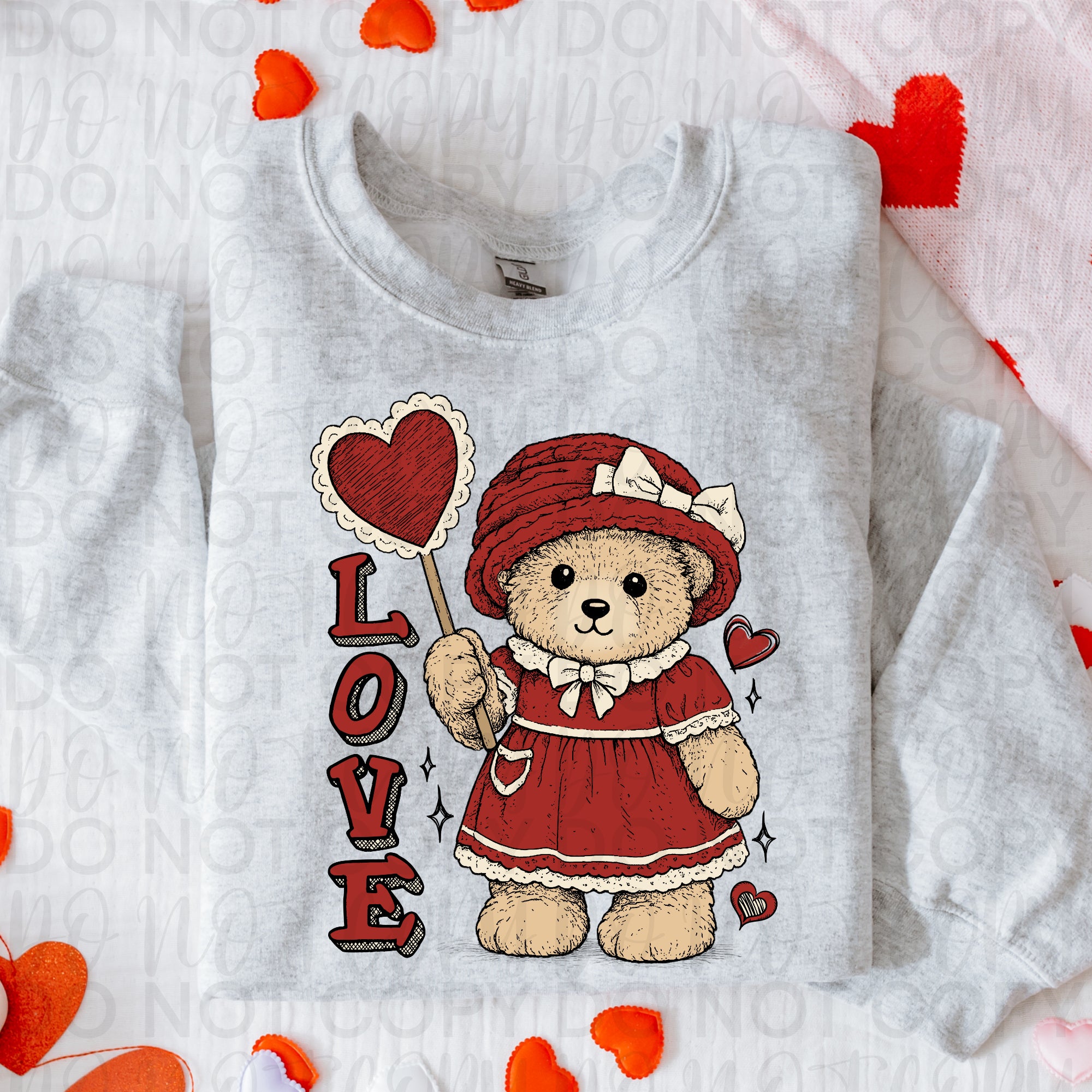 Vintage Love Granny Bear PNG