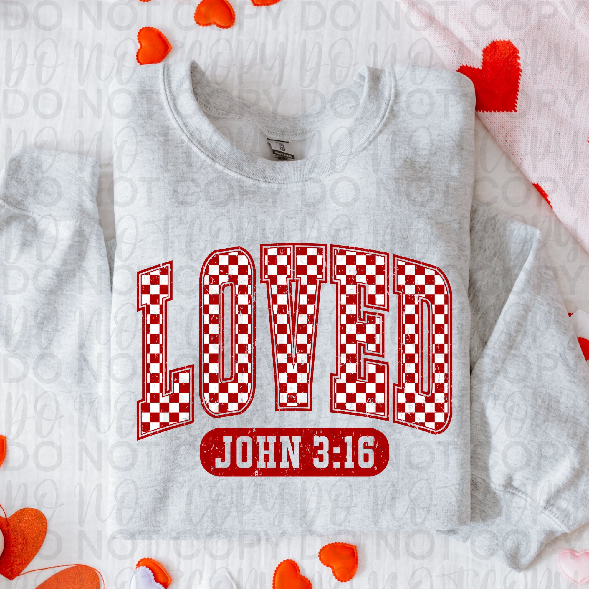 Checkered Loved John 316 Valentine PNG