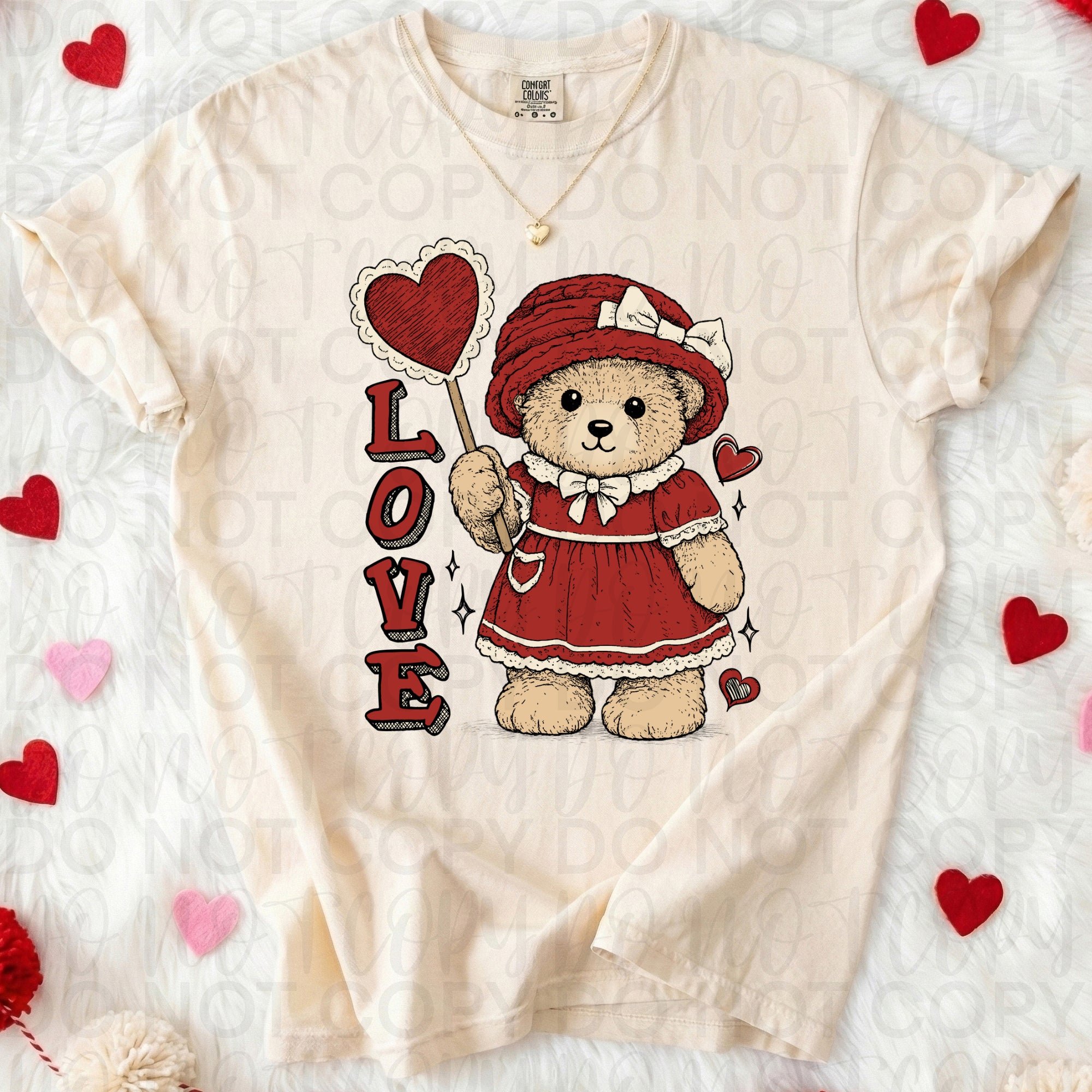 Vintage Love Granny Bear PNG