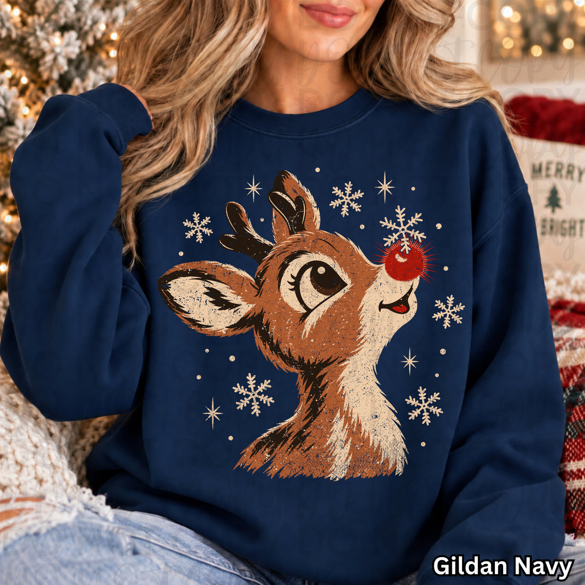Vintage Reindeer PNG