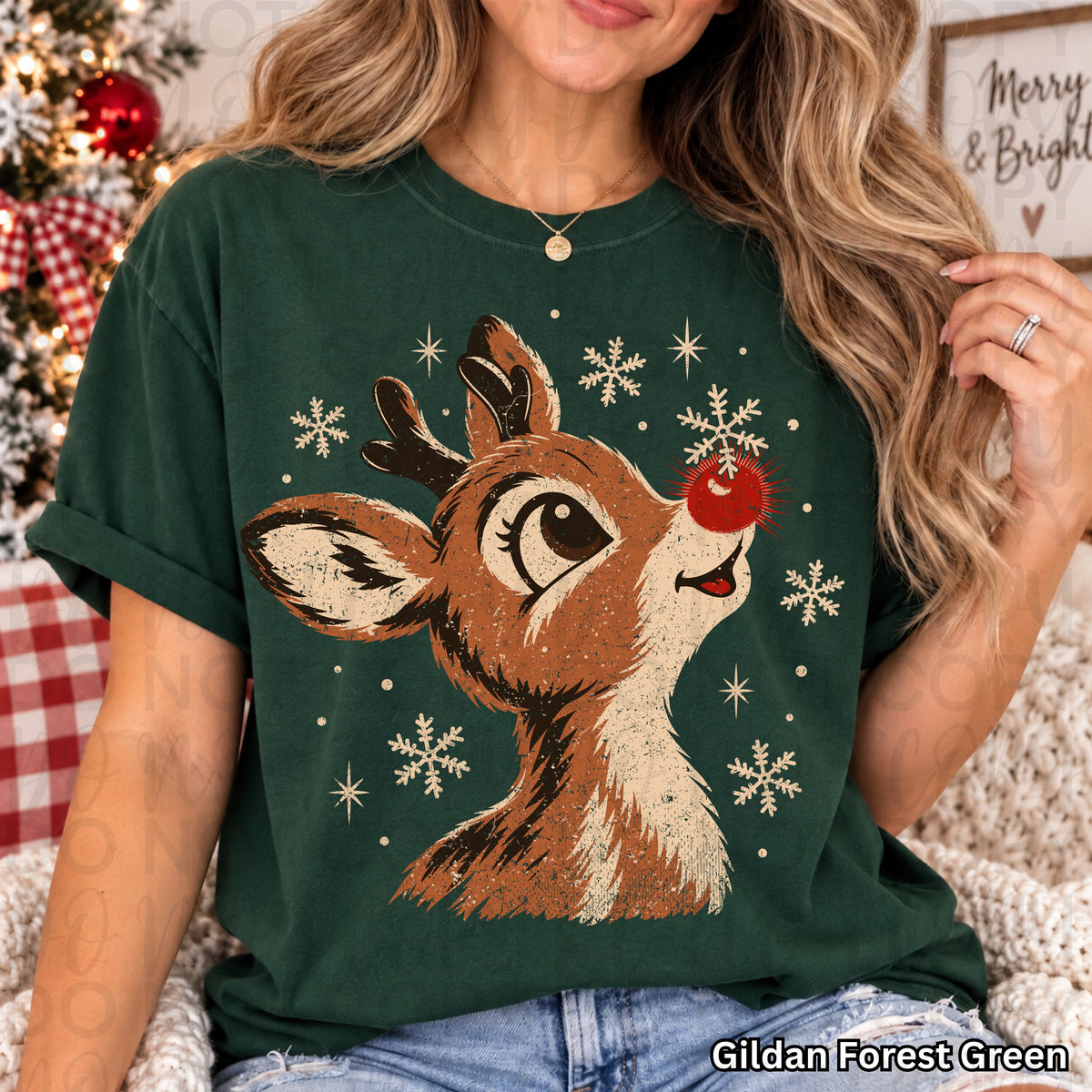 Vintage Reindeer PNG