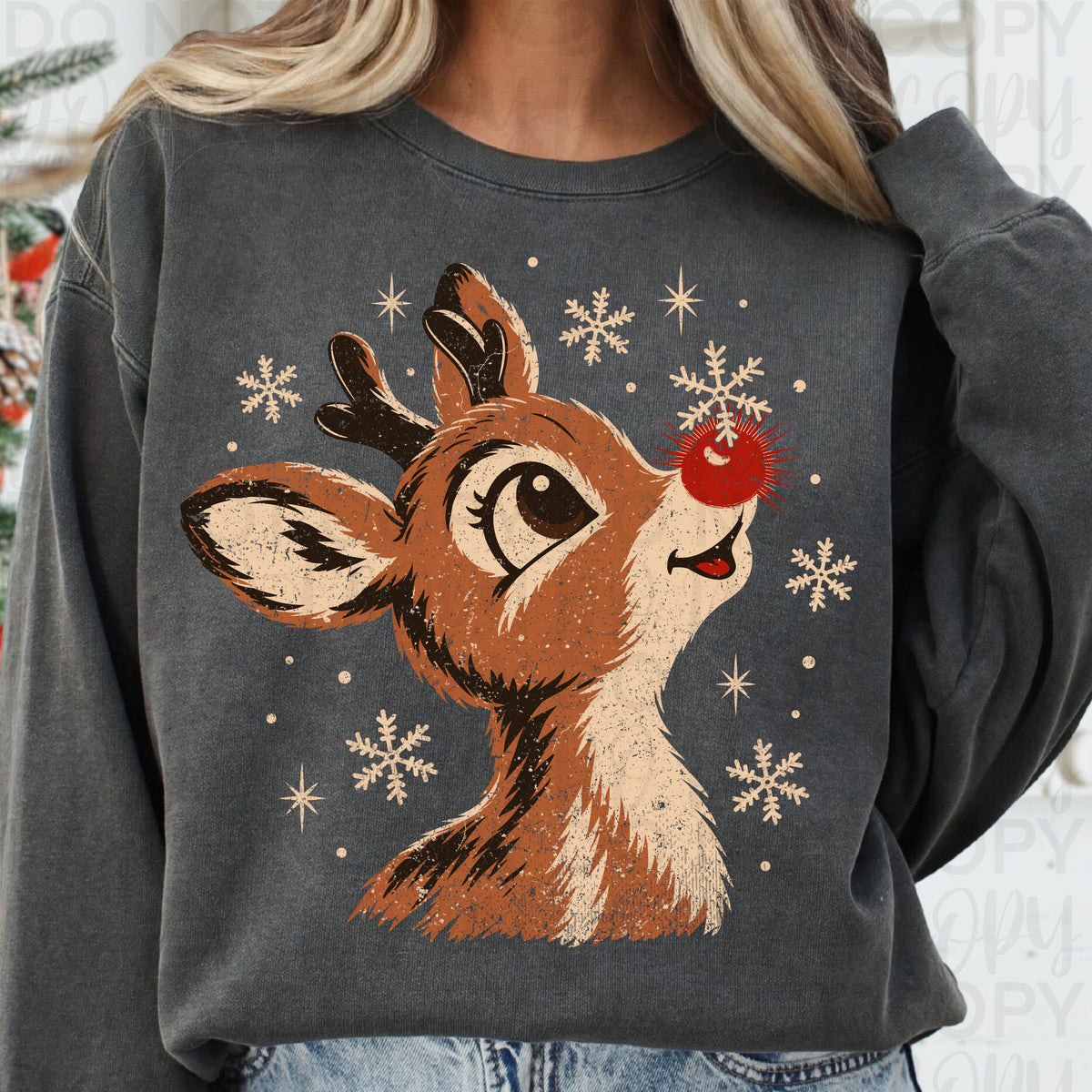 Vintage Reindeer PNG