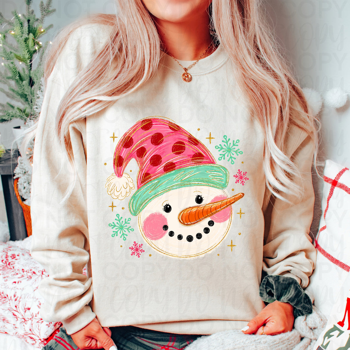 Whimsical Snowman PNG