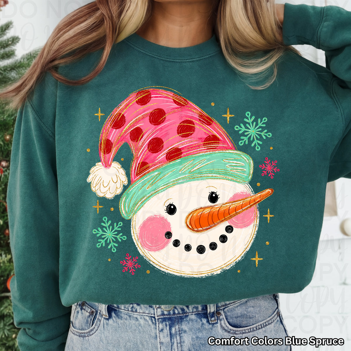 Whimsical Snowman PNG
