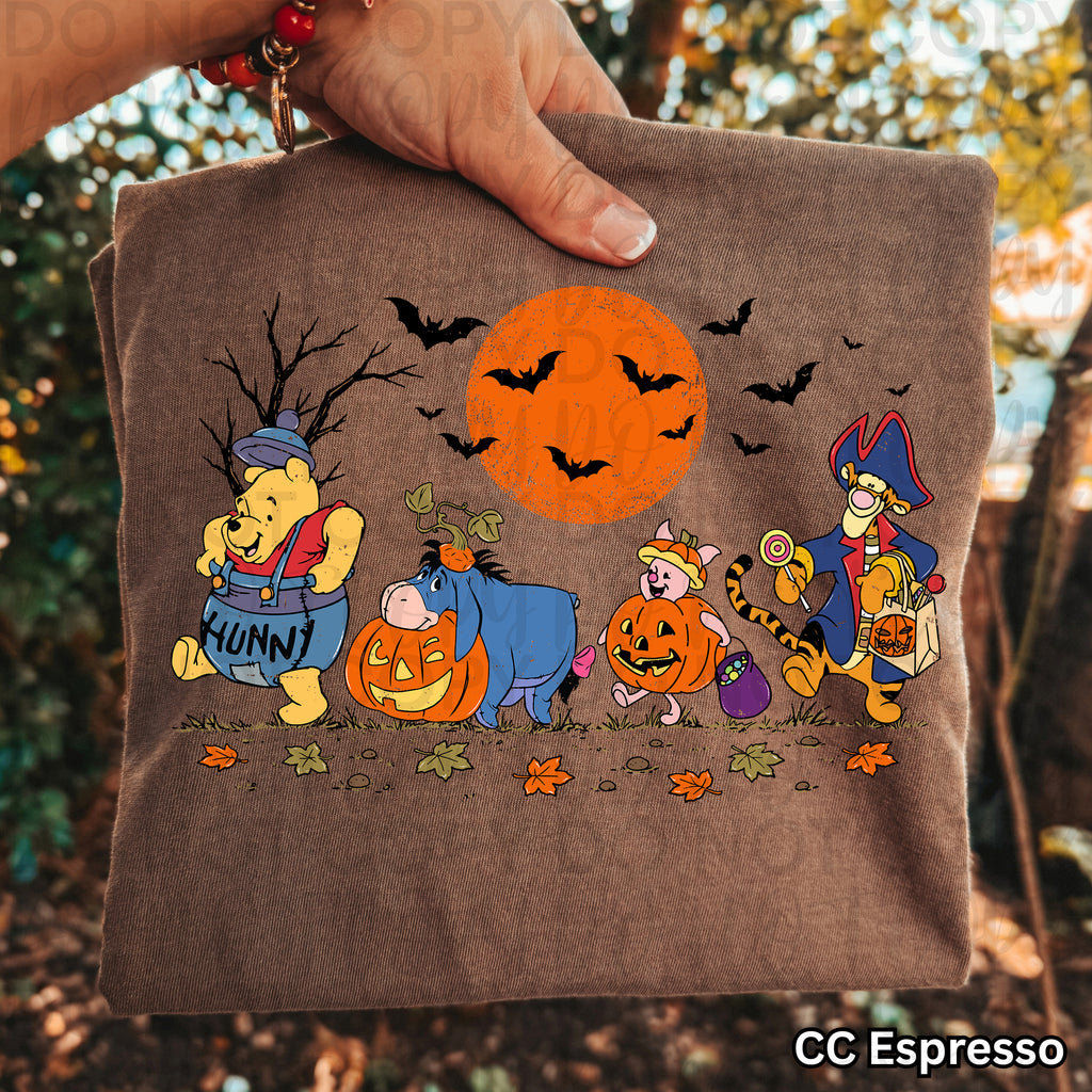 Yellow Bear Halloween PNG