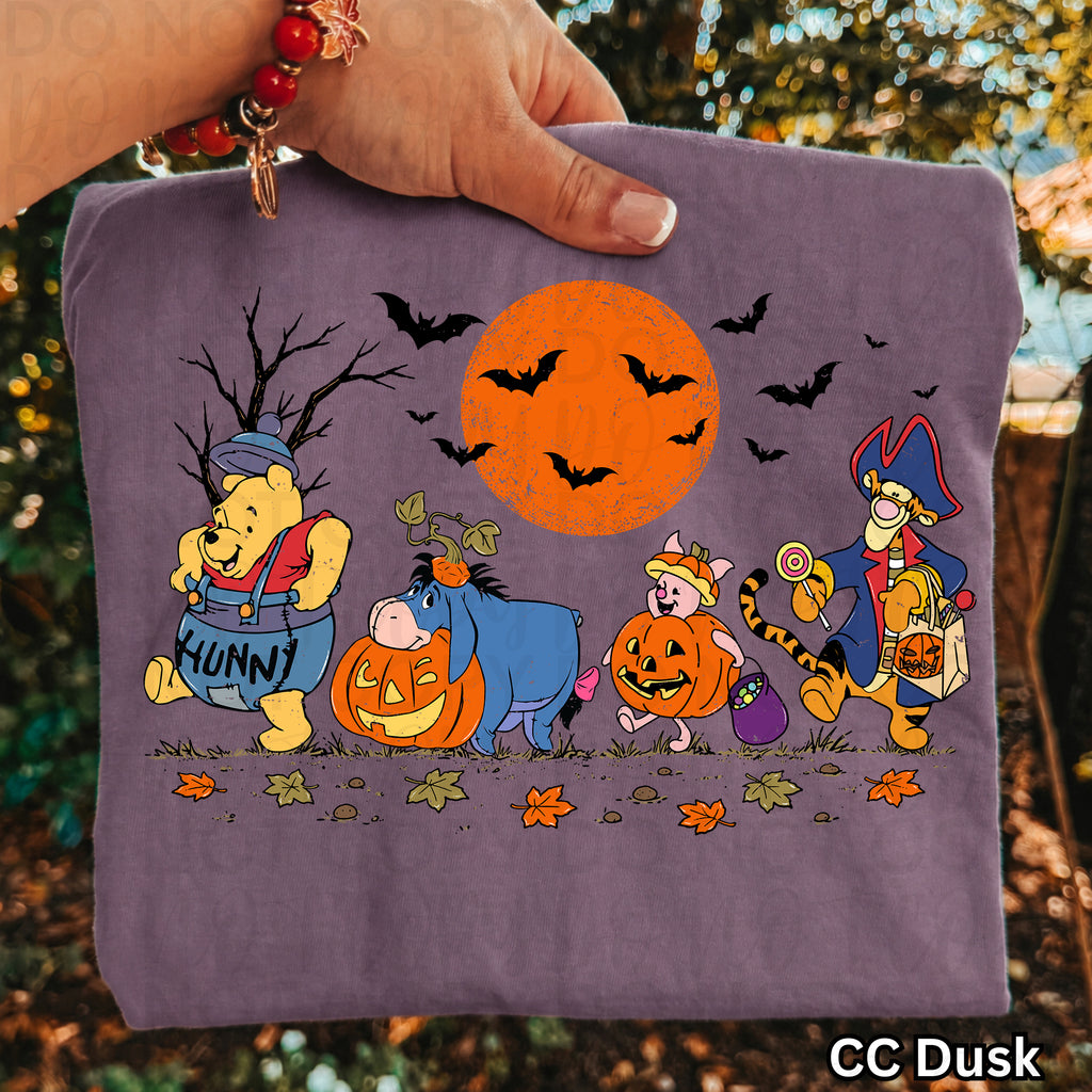 Yellow Bear Halloween PNG
