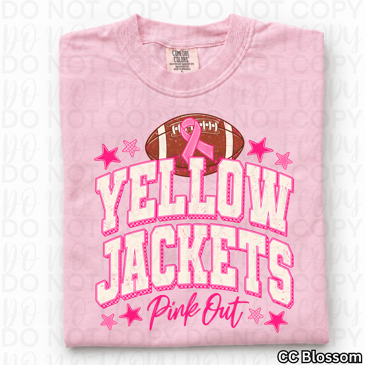 Yellow Jackets Pink Out PNG