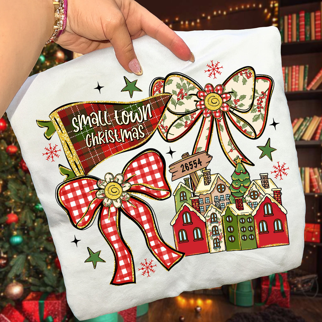 Small Town Christmas Coquette PNG