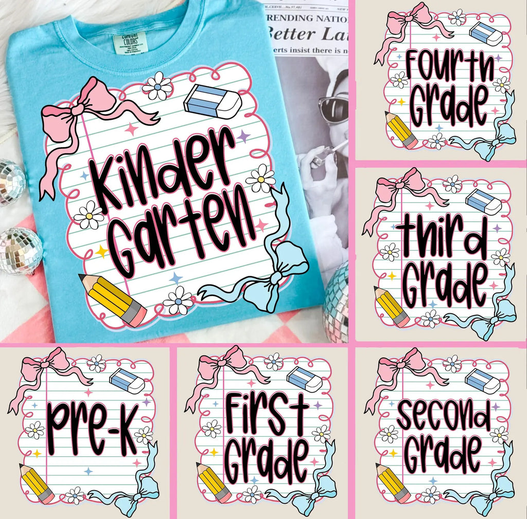 Preppy Coquette Back to School Grade Level Bundle