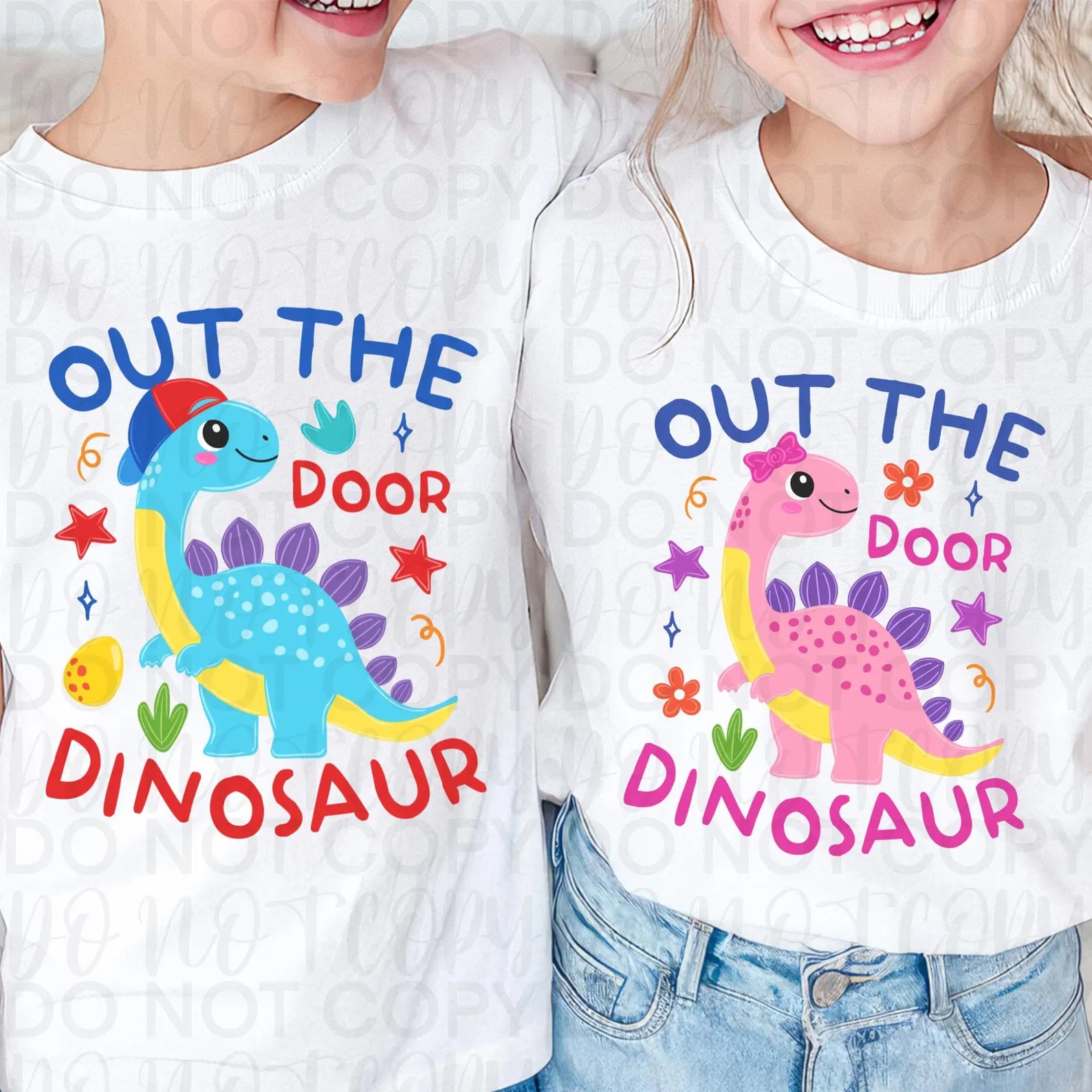 Out the Door Dinosaur Boy/Girl Set