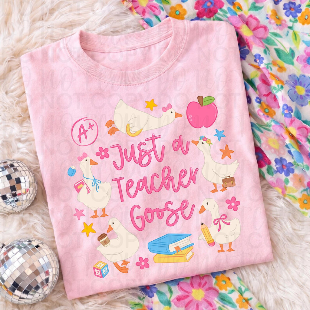 Just a Teacher Goose PNG